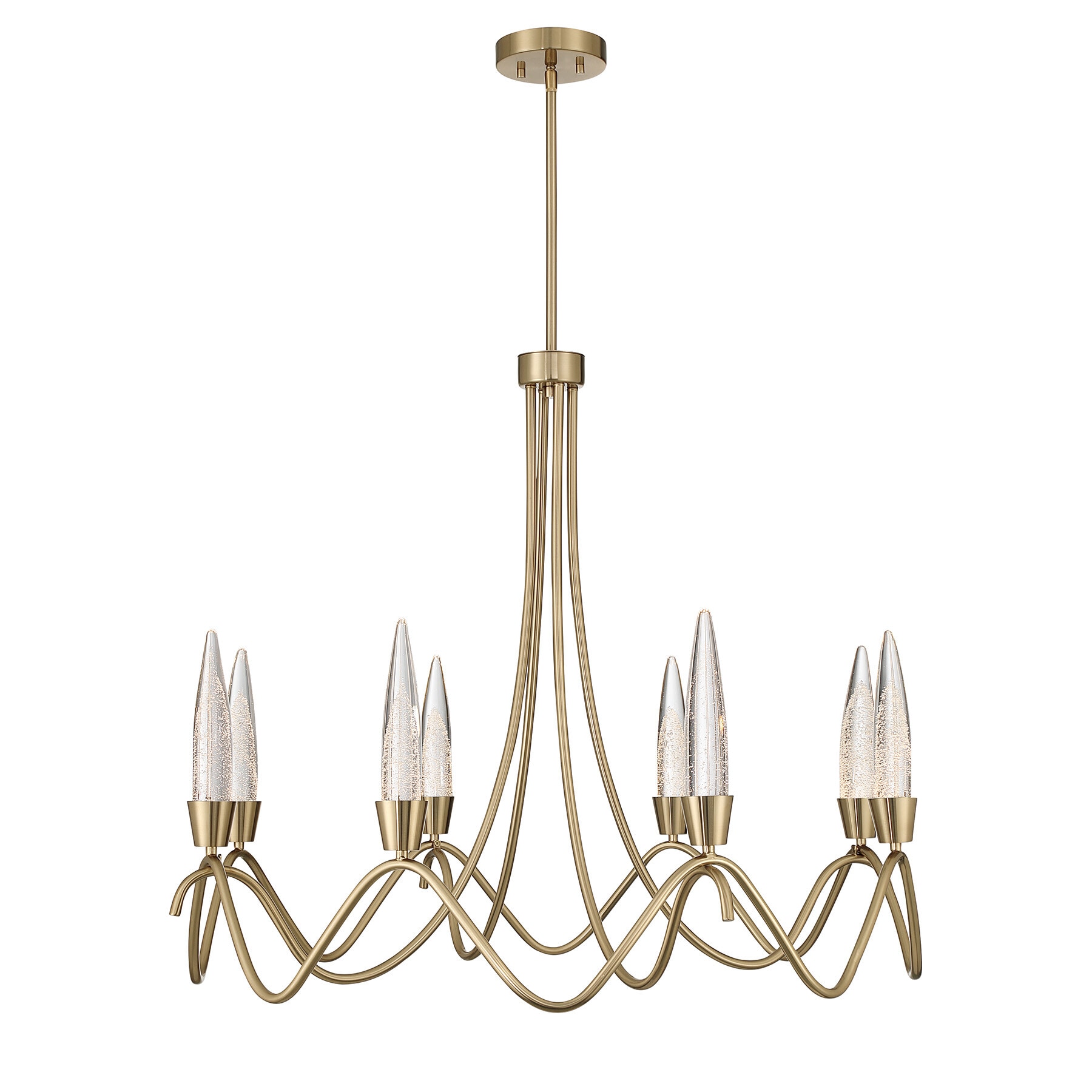 Savoy House Sofia 8-Light Chandelier in Noble Brass