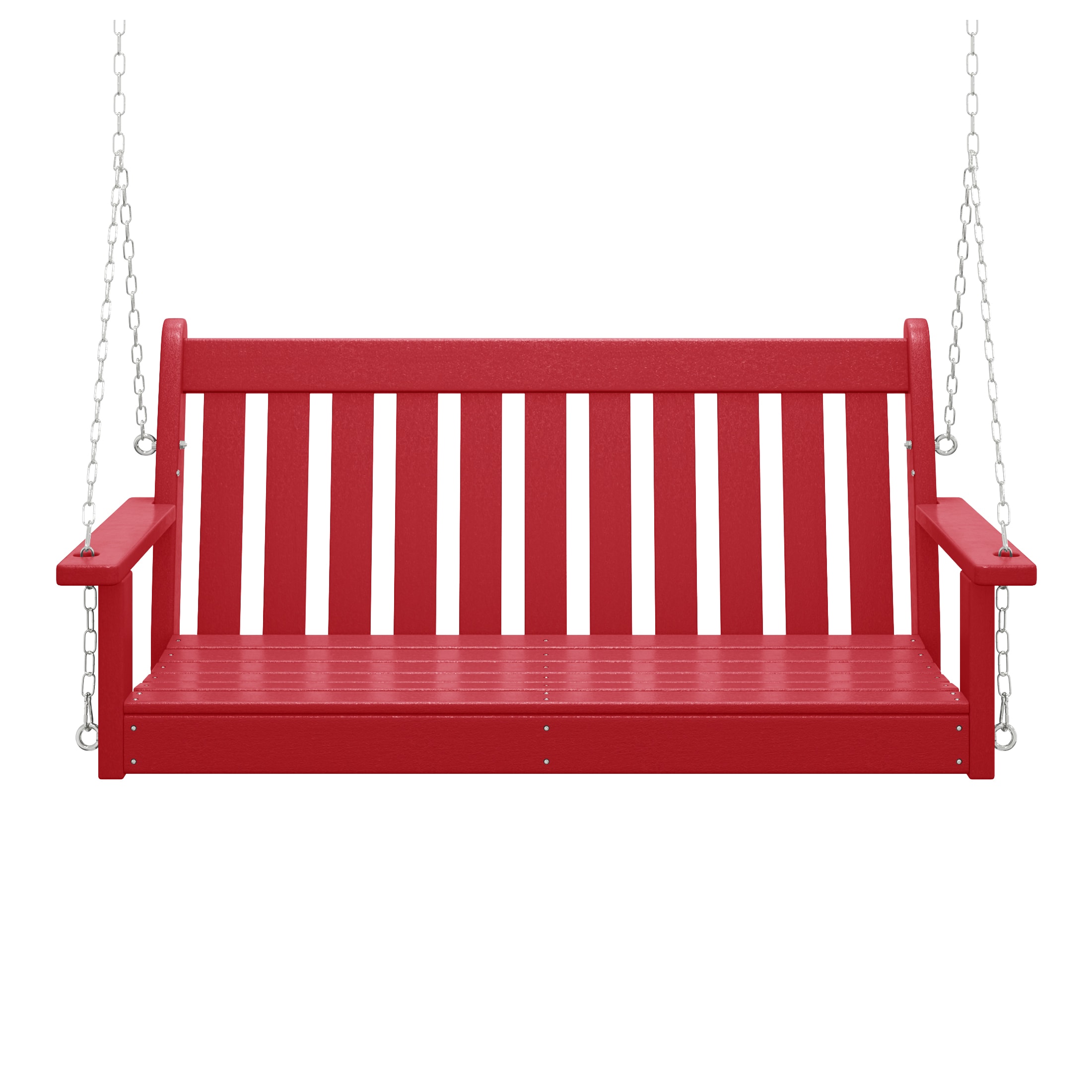 Costaelm Paradise Outdoor Patio HDPE Hanging Front Porch Swing