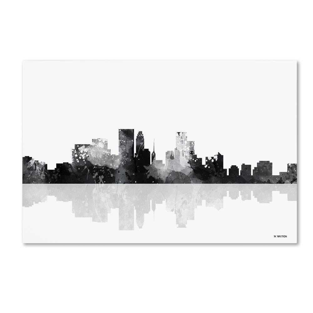 Trademark Fine Art MW0150-C1219GG Framed 12-Inches H x 19-Inches W Landscape Canvas Print