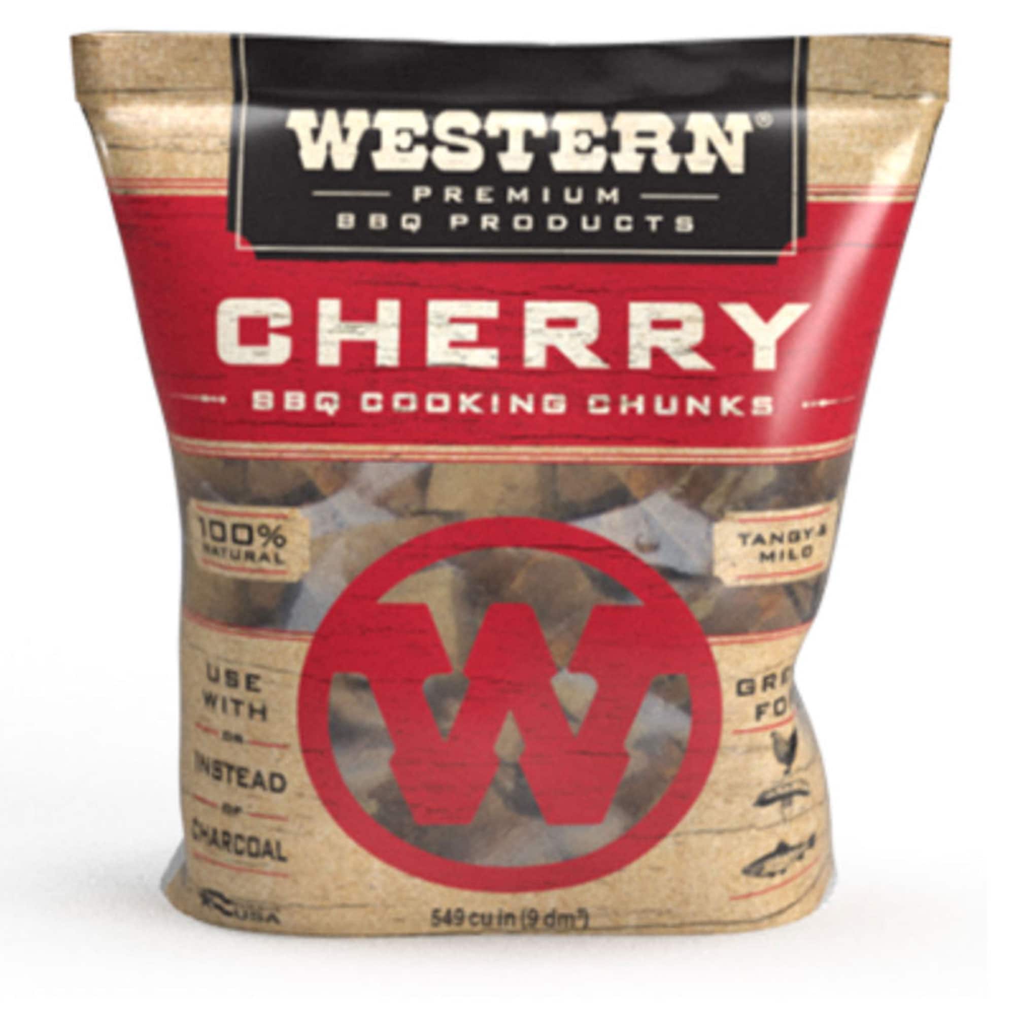 Western BBQ - Smoking Barbecue Wood Grill Cooking Chunks Cherry