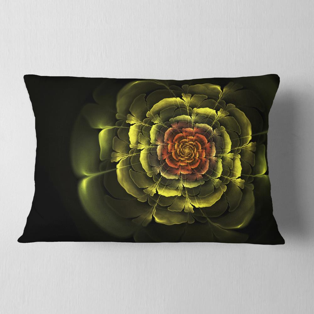 Designart CU8692-12-20 12-in x 20-in Yellow Indoor Decorative Pillow