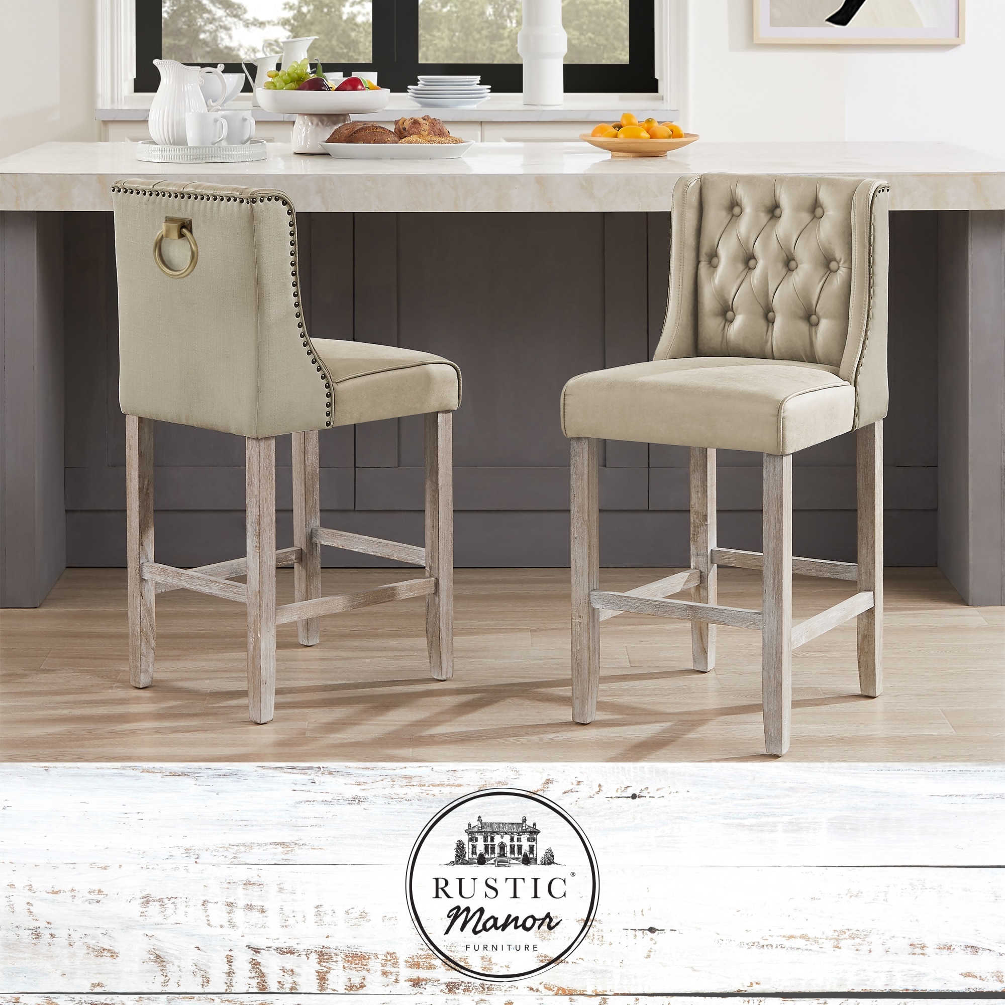 Rustic Manor RCU263-19BE2-LS stools - View #2