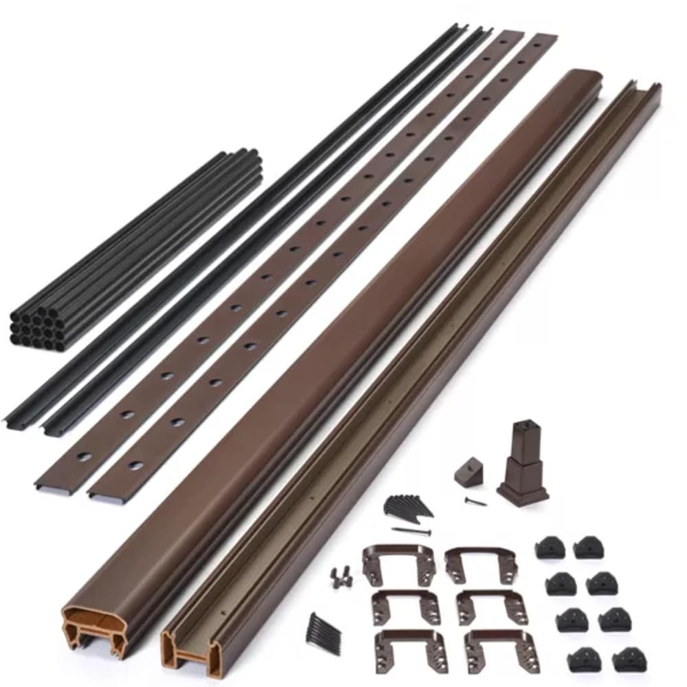 Trex VLRD0842SRKFS Transcend 8-ft x 42-in Vintage Lantern Composite Deck Stair Rail Kit