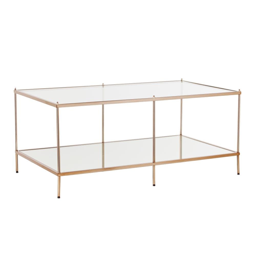 Boston Loft Furnishings ATG0205 Kili Clear Glass Modern Coffee Table with Storage