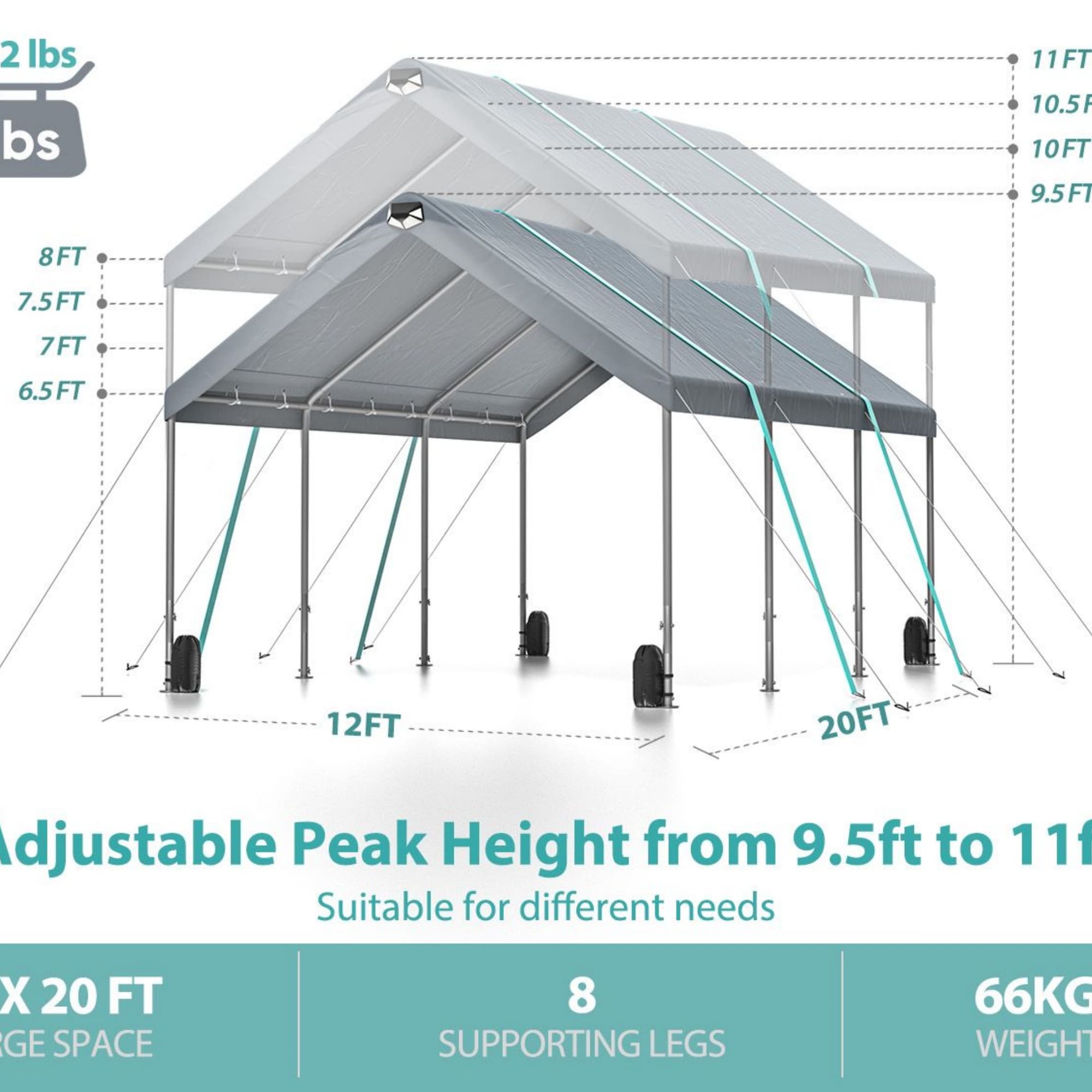 Lycvki CP-30 Carport-Covers - View #5