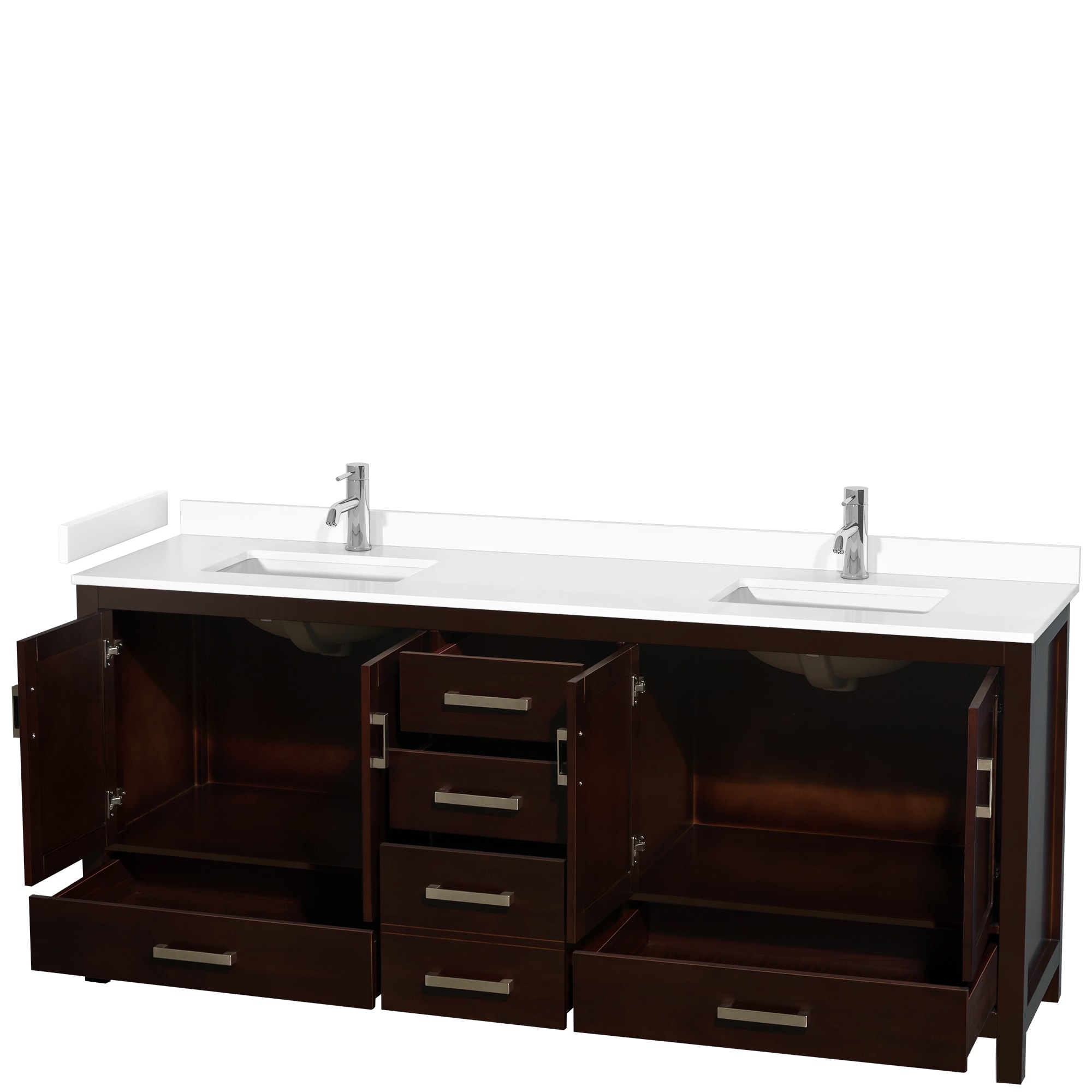 Wyndham Collection WCS141480DESWCUNSMXX Bath-Vanity-Combo - View #2