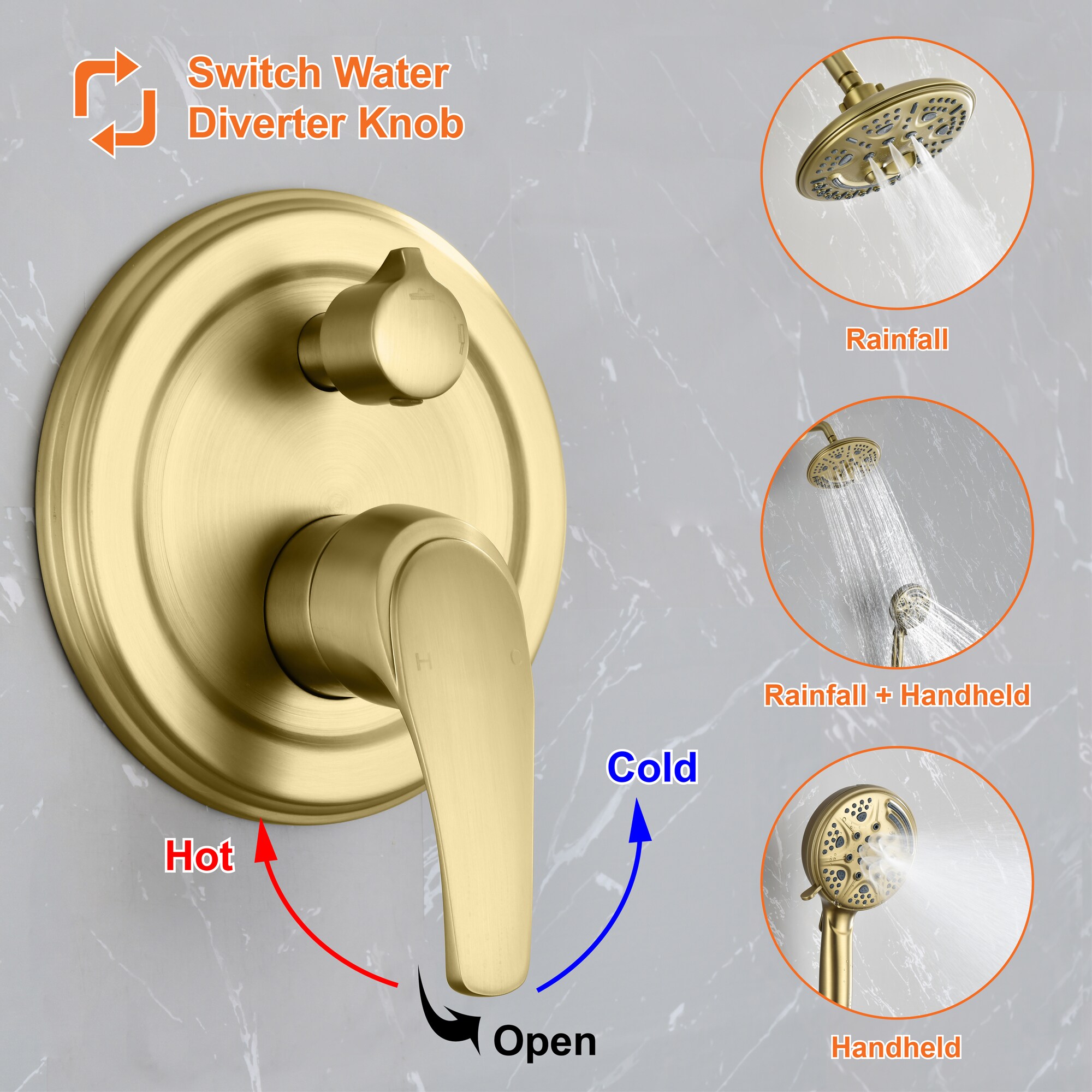 Poinic CFA-BG-88044 Showerhead-Bar-Panels - View #8