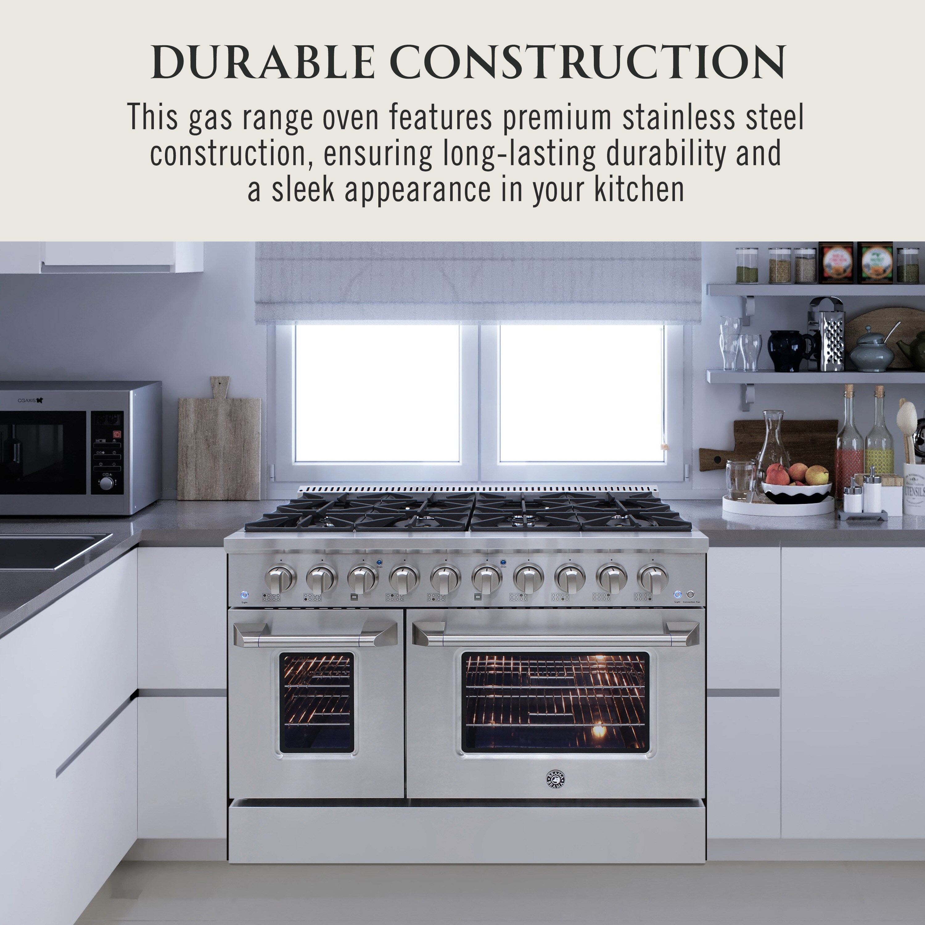 Brama BR4801SSDF Dual-Fuel-Ranges - View #3