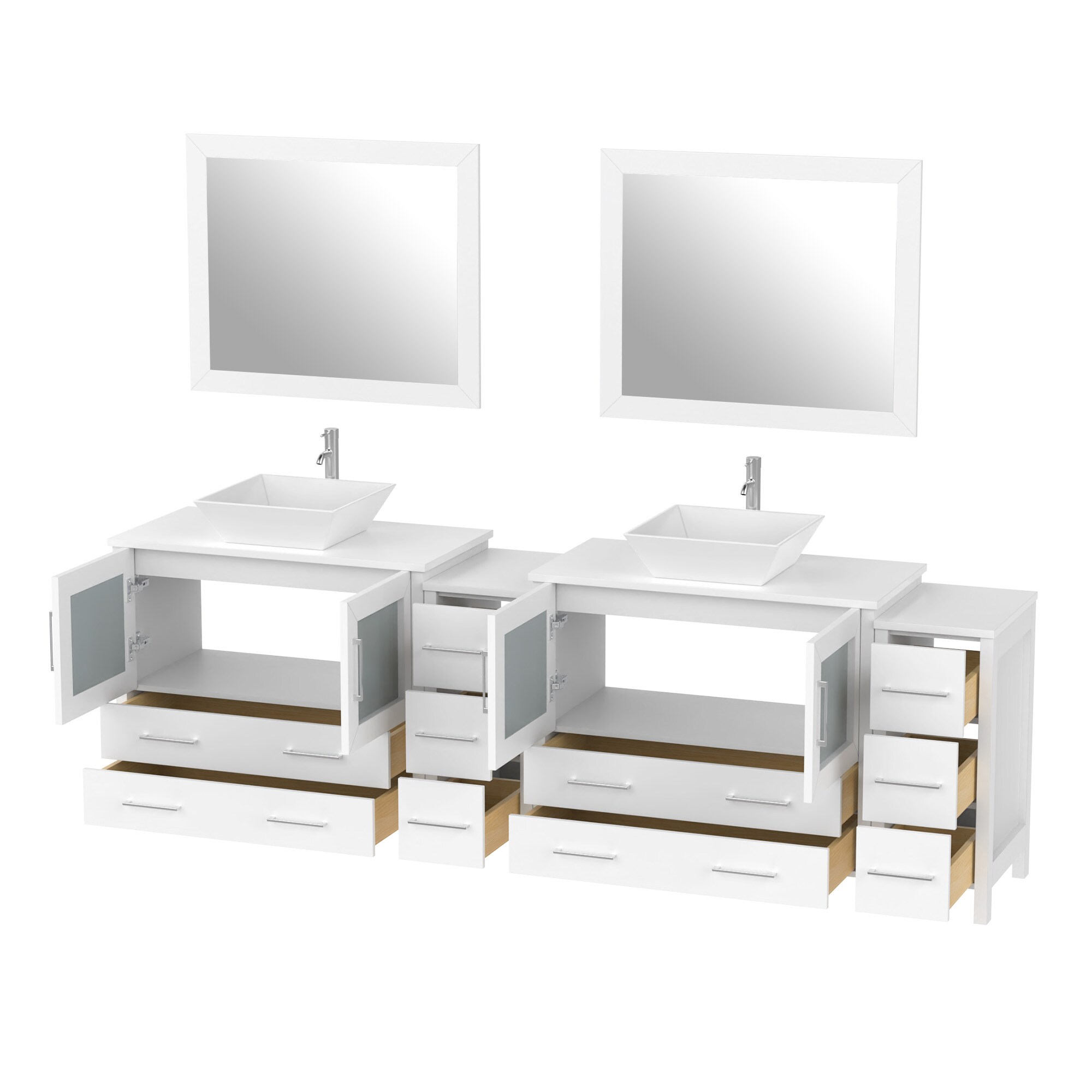 Vanity Art VA3136-96W Bath-Vanity-Combo - View #6