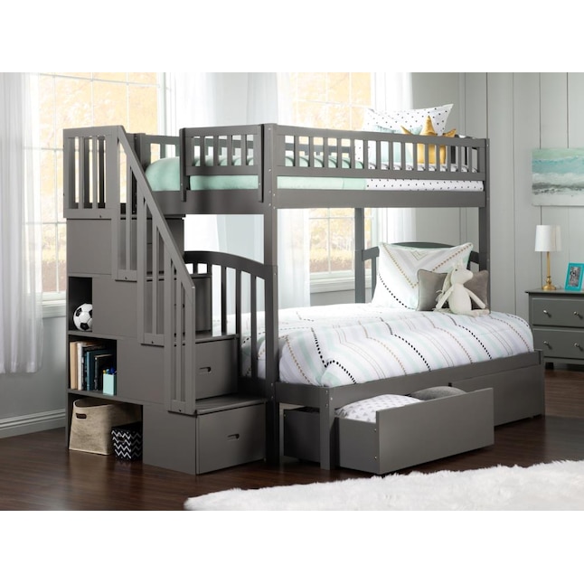 Afi Furnishings Westbrook Staircase, Stairway Twin Full Bunk Beds