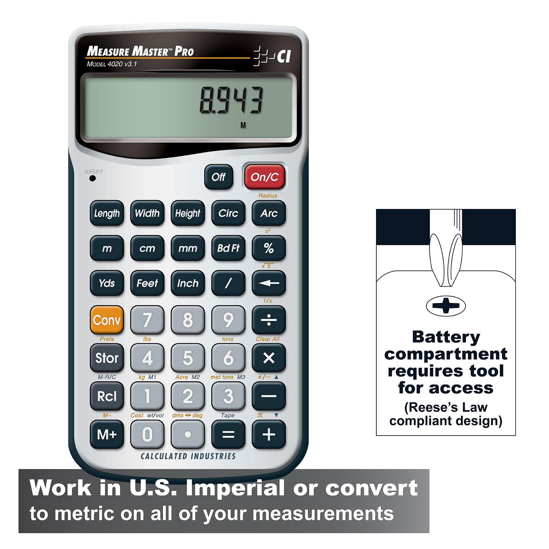 Calculated Industries 4020-AB1B b101575 - View #2