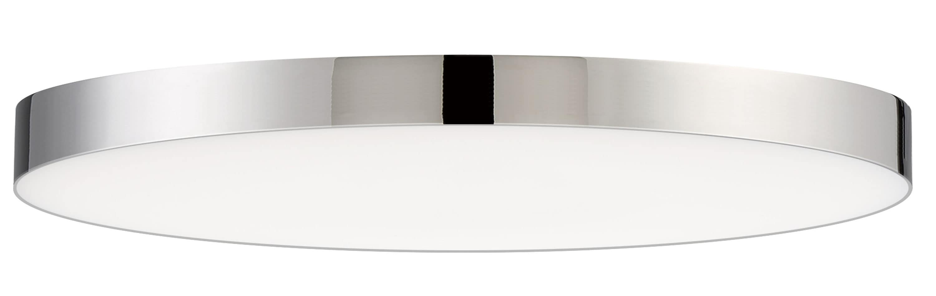 Maxim Lighting 57664WTPC Trim 1 -Light 11-in Polished Chrome Integrated LED Flush Mount Light ENERGY STAR Certified