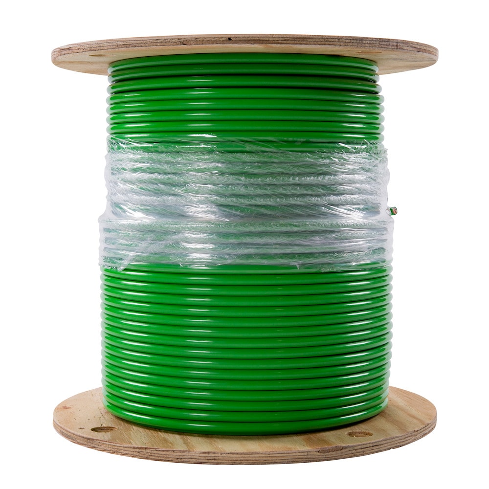 Southwire SIMpull 500-ft 2-AWG Stranded Green Copper Thhn Wire (By-the-roll)  in the TFFN & THHN Wire department at