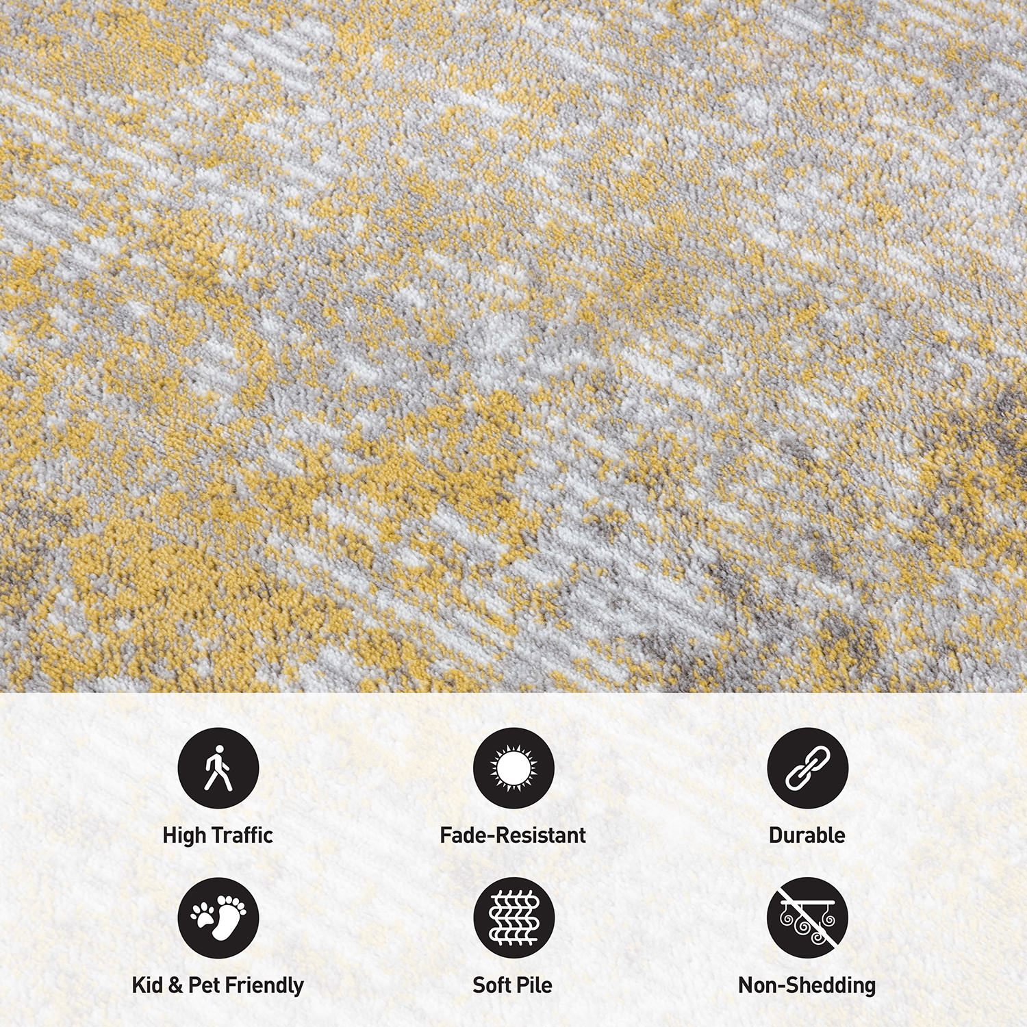 World Rug Gallery 936YELLOW5X7 rugs - View #5