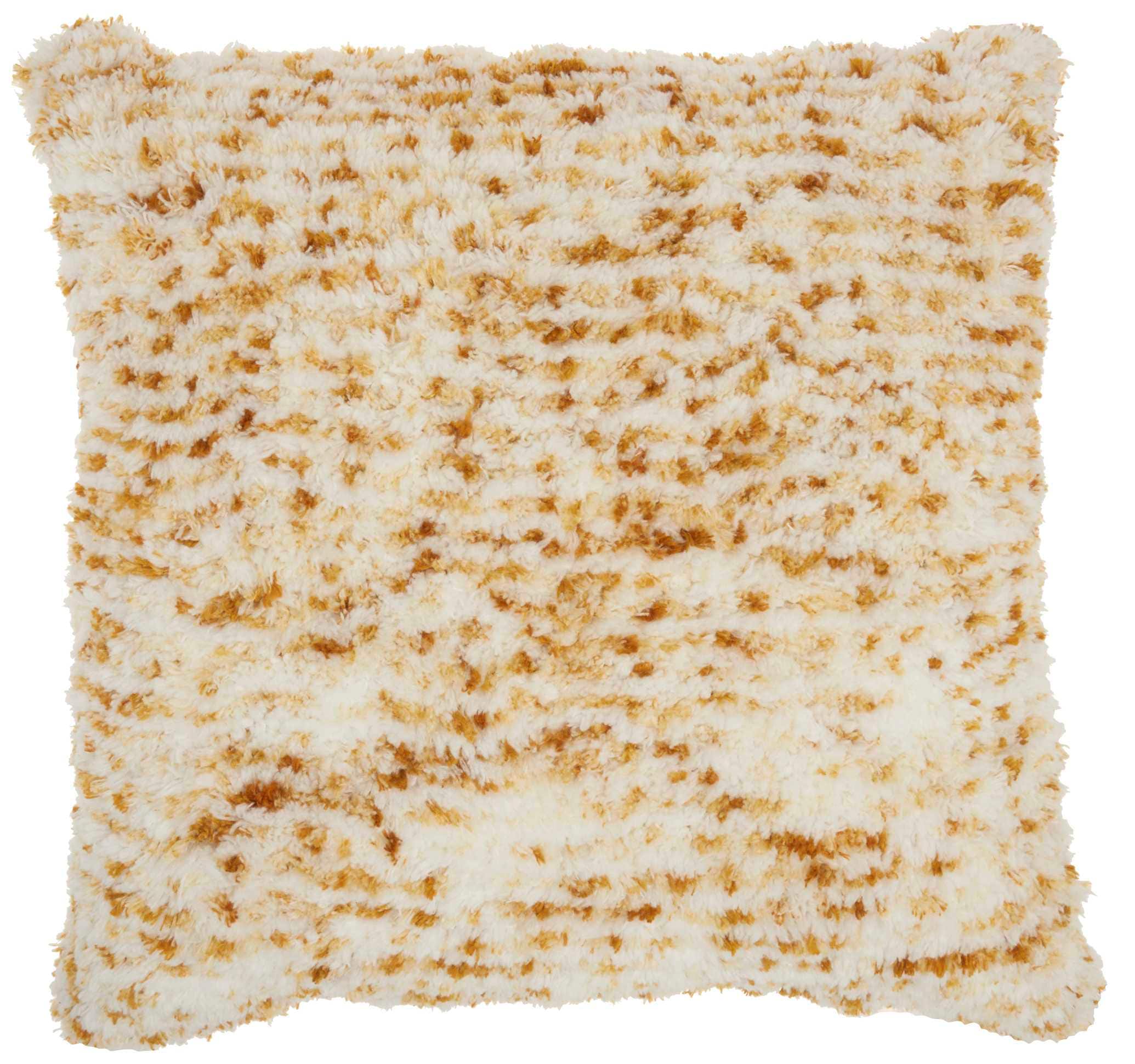 Mina Victory 798019076306 Lifestyles 24-in x 24-in Yellow Square Indoor Decorative Pillow