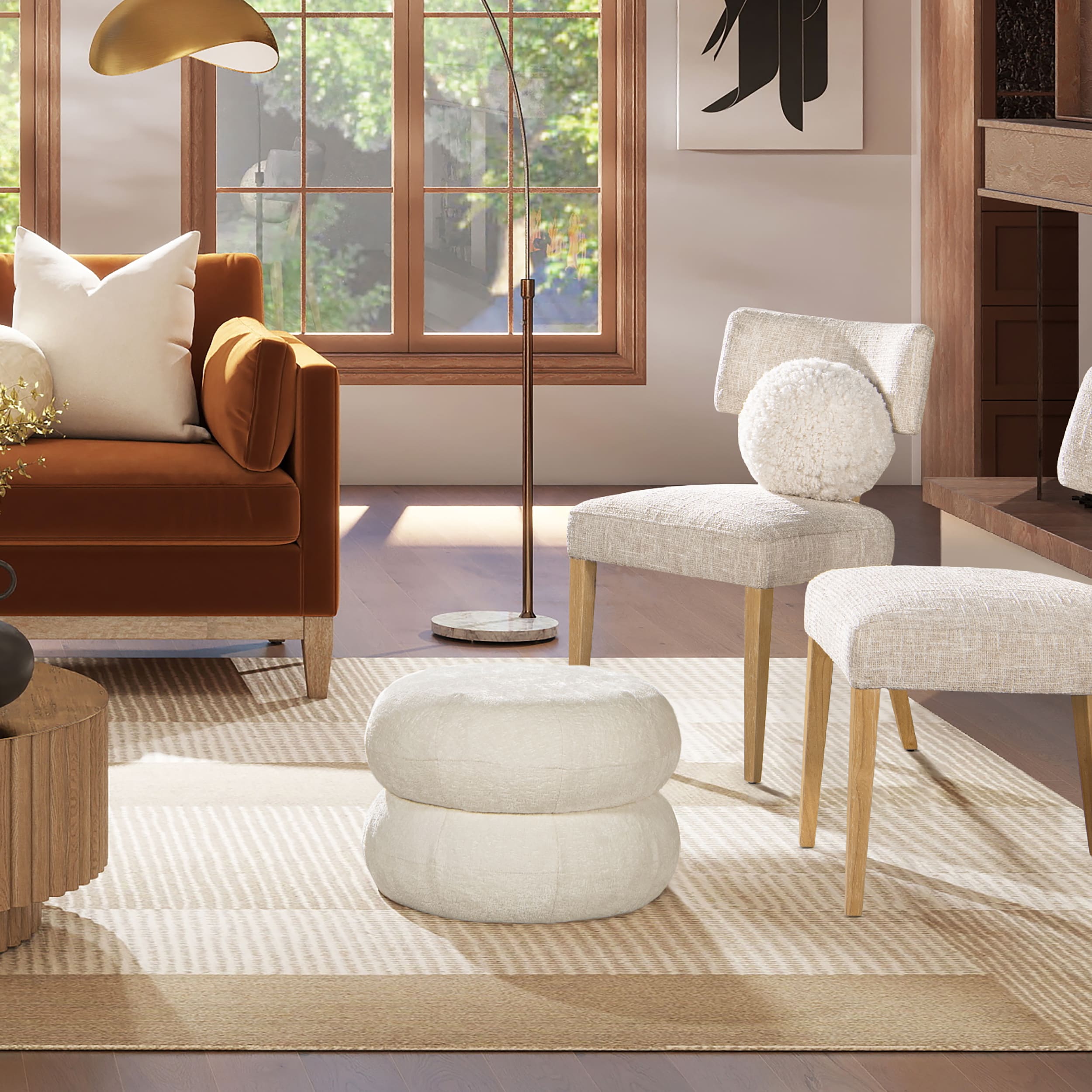 Jennifer Taylor Home LF001-84690 Indoor-Ottomans - View #2