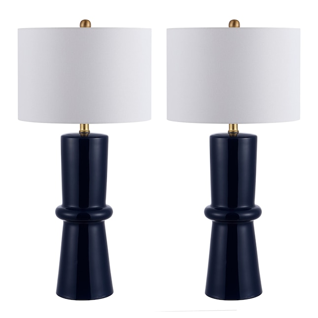 Safavieh Ellaria Table L-Amp (Navy Blue) in the Lamp Sets department at ...