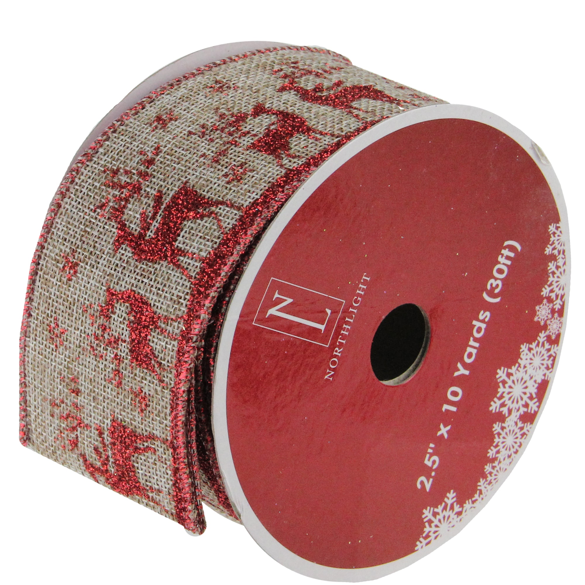 Northlight 2.5 in. x 16 yds. Red Cardinals and Blue Bird Wired Craft Ribbon  33531404 - The Home Depot