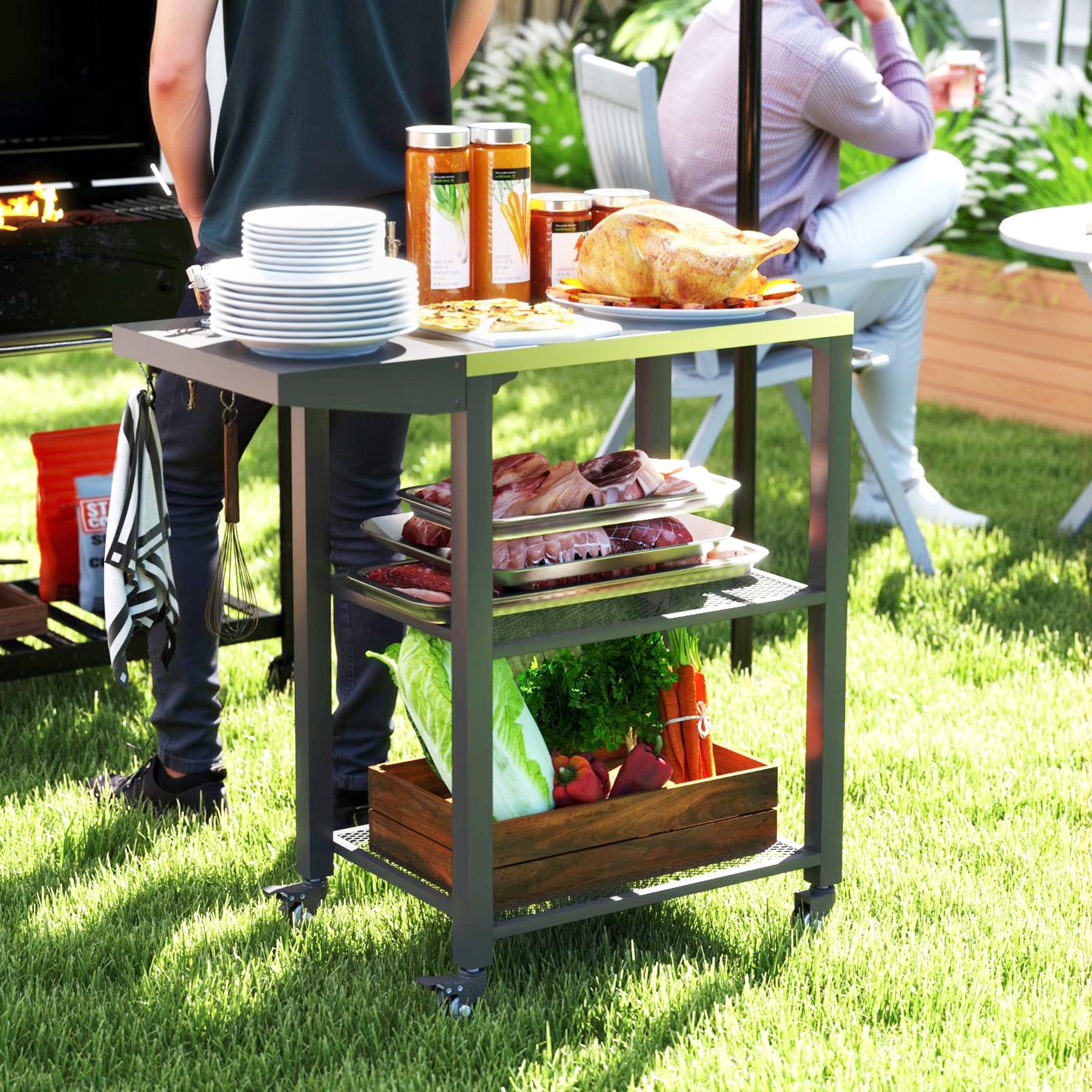 Outsunny WSY-755926 Grill-Carts-Grill-Stands - View #2