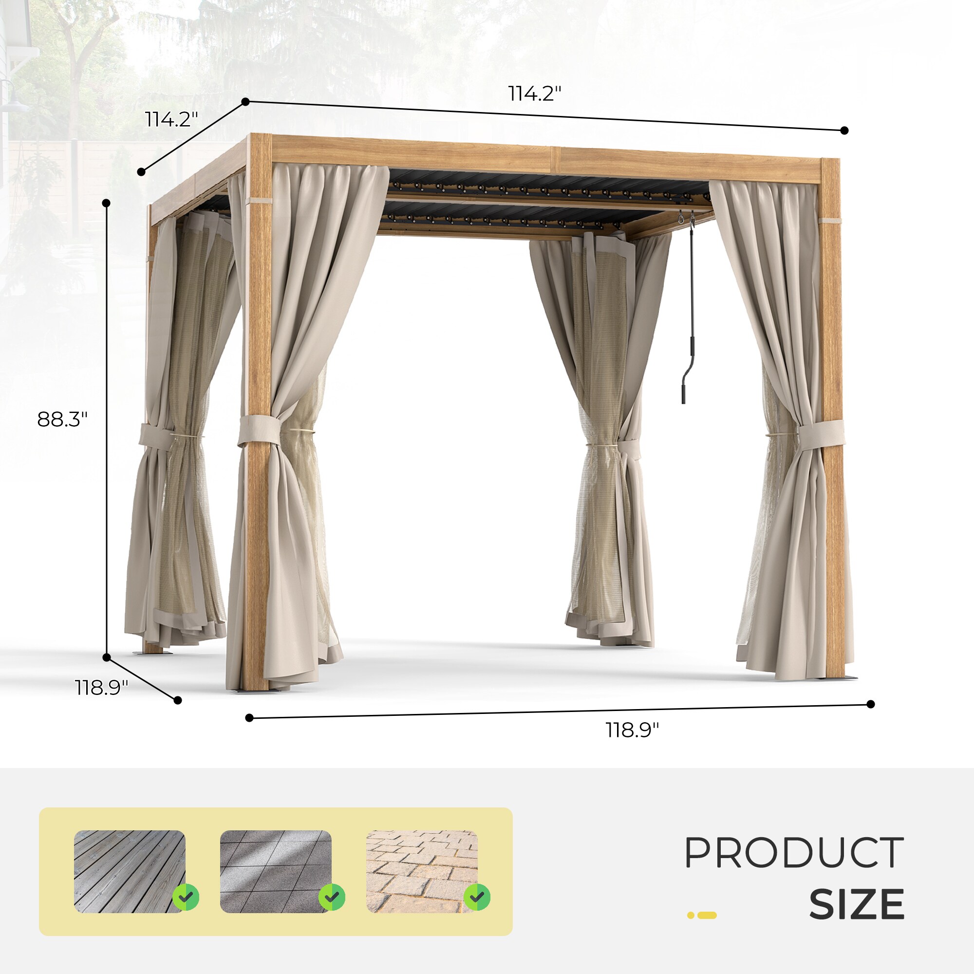 CP-ZPPLBY-YM1010-WL2 Pergolas-2 - View #3