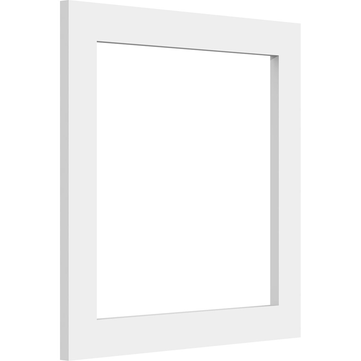 Ekena Millwork WALP14X14X037PRE 14-in x 14-in Smooth Paintable/Stainable White PVC Wall Panel ( 1.36-sq ft )