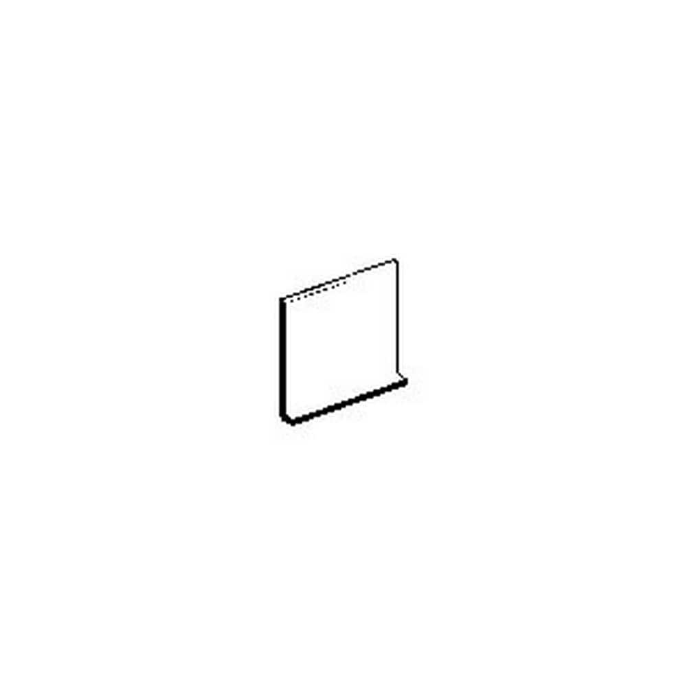 American Olean 0025S3619TSP Bright Ice White 6-in x 6-in Glazed Ceramic Cove base Tile ( 0.25-Sq. Feet / Piece )