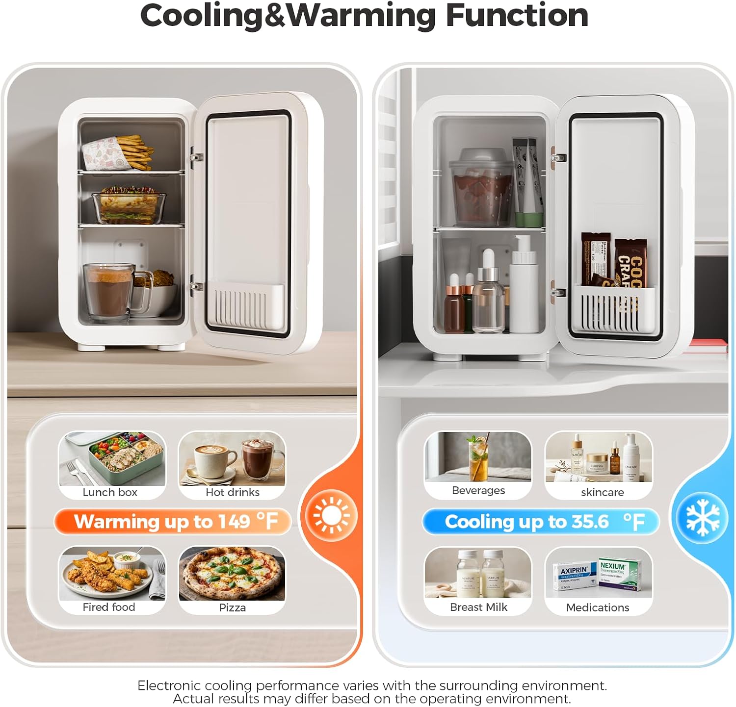 YASHE Mini Fridge 6 Liter 8 Can 110V AC DC in the Mini Fridges