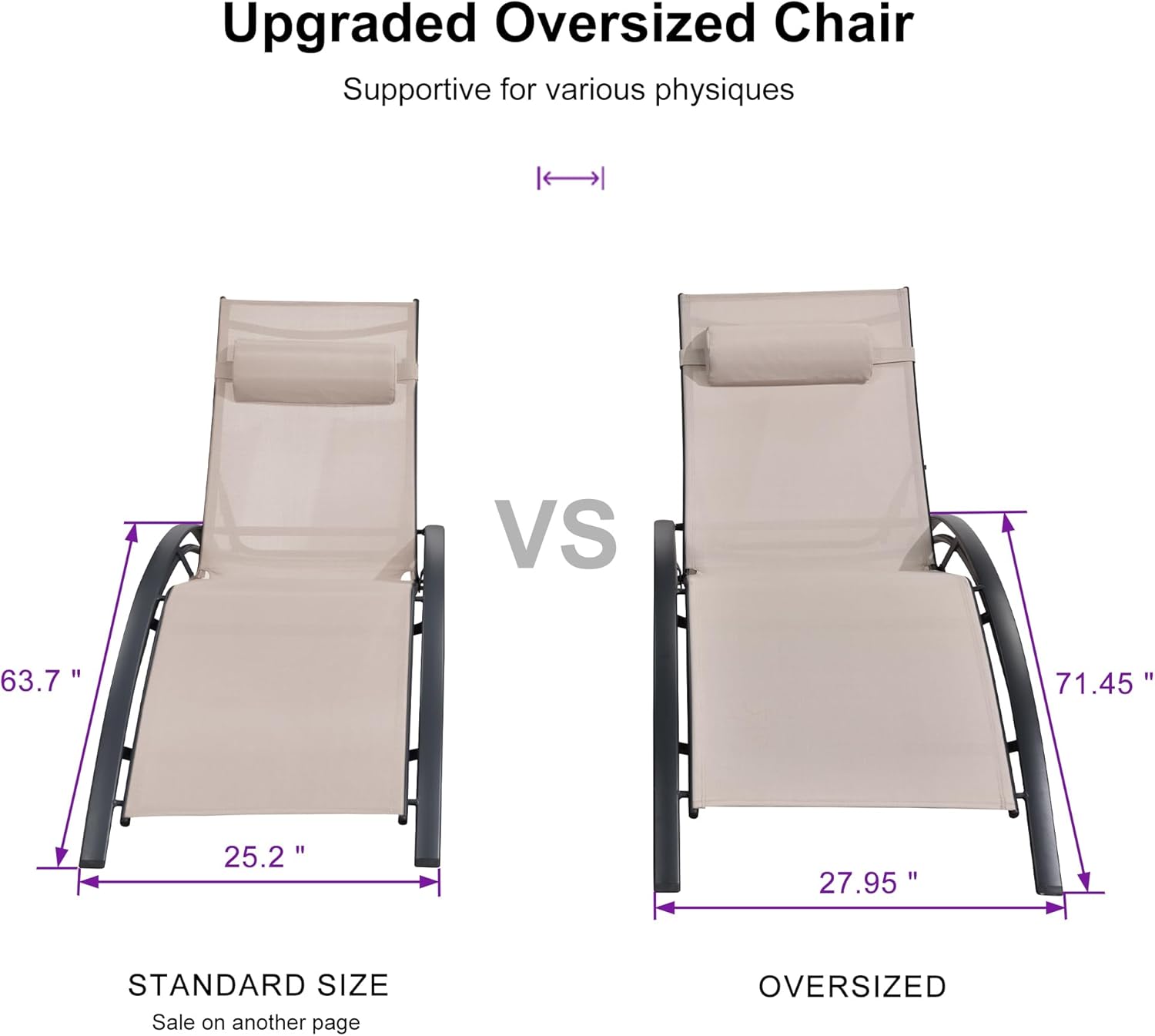PURPLE LEAF LSMCLS01-XXL-KK Patio-Chairs - View #4