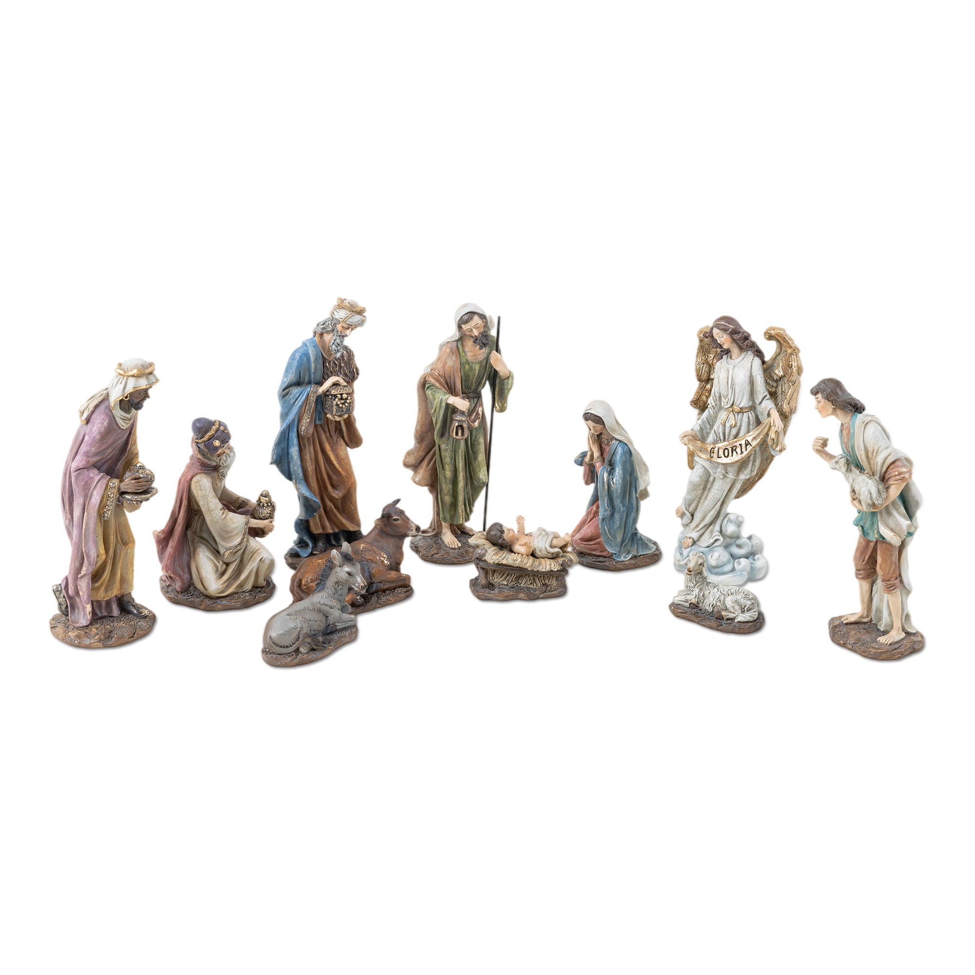 Glitzhome 10.25-in Nativity Figurine