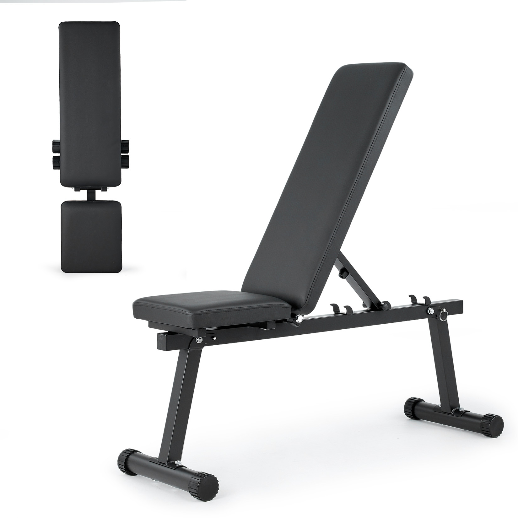 Garvee - Adjustable Weight Bench Foldable Workout Bench Steel and Plastic Structure for Home Gym
