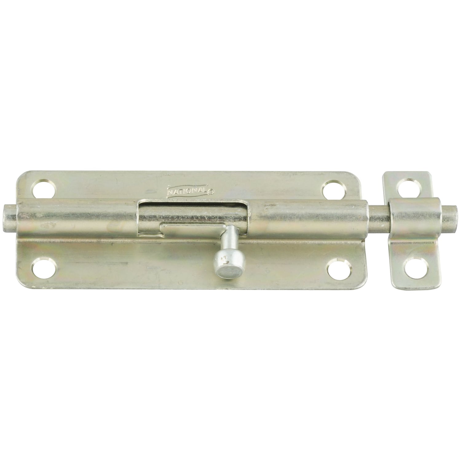 National Hardware  5 in. L Zinc Plated Steel Barrel Bolt 1 pk