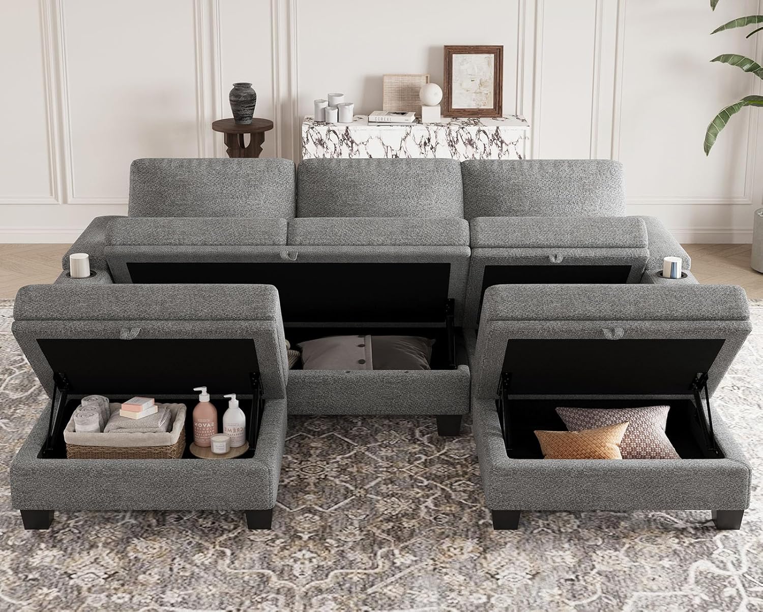 Belffin BF098-ABC2E-LGRAY futons - View #3