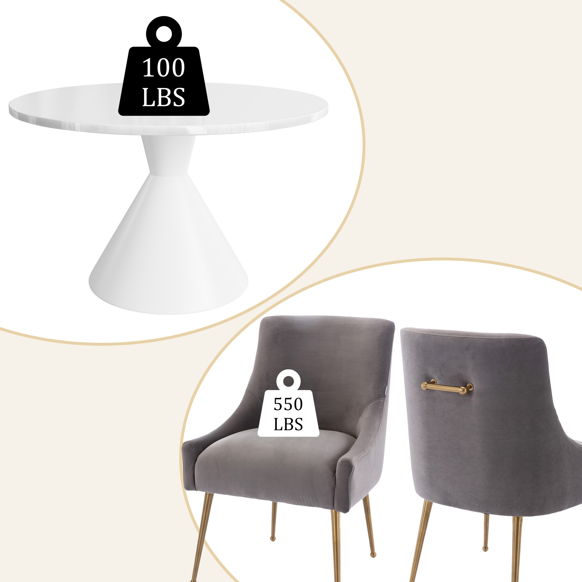 Clihome CL-RBT2-BWH700GY Dining-Sets - View #6