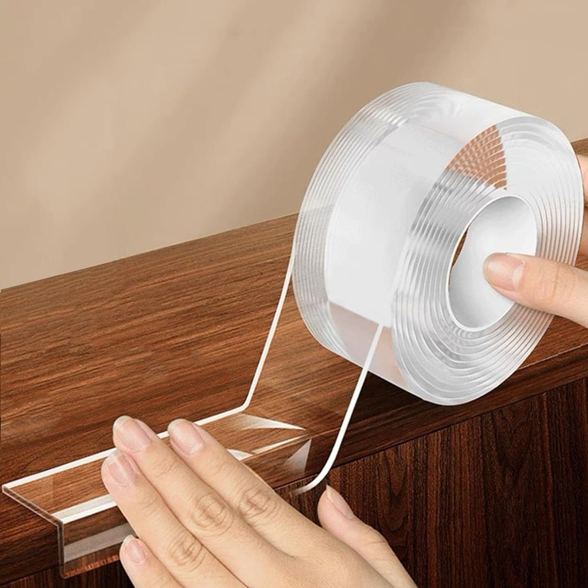 Angel Sar 1.57in x 9.84ft Clear Self Adhesive Corner Protector Baby Edge Guard for Furniture Desk Glass Table and Wall