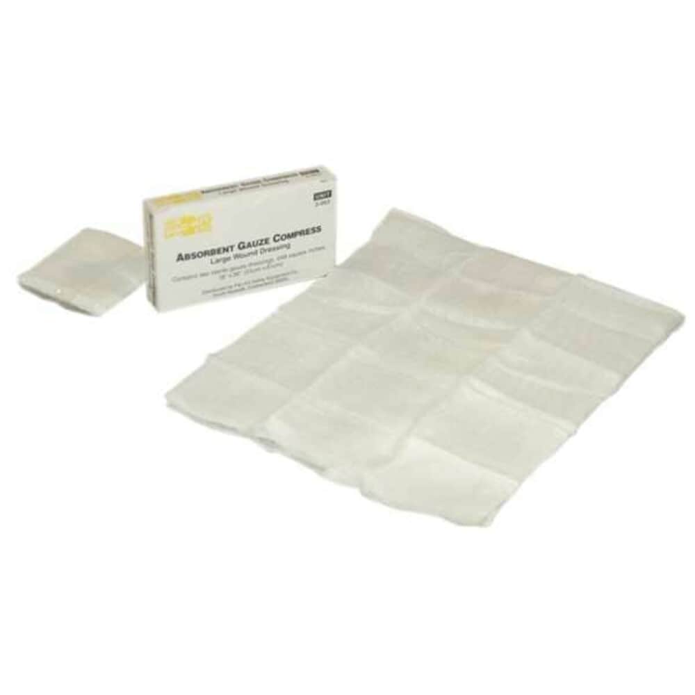 First Aid Only  Compress Sterile White No Gauze PK2 3-003