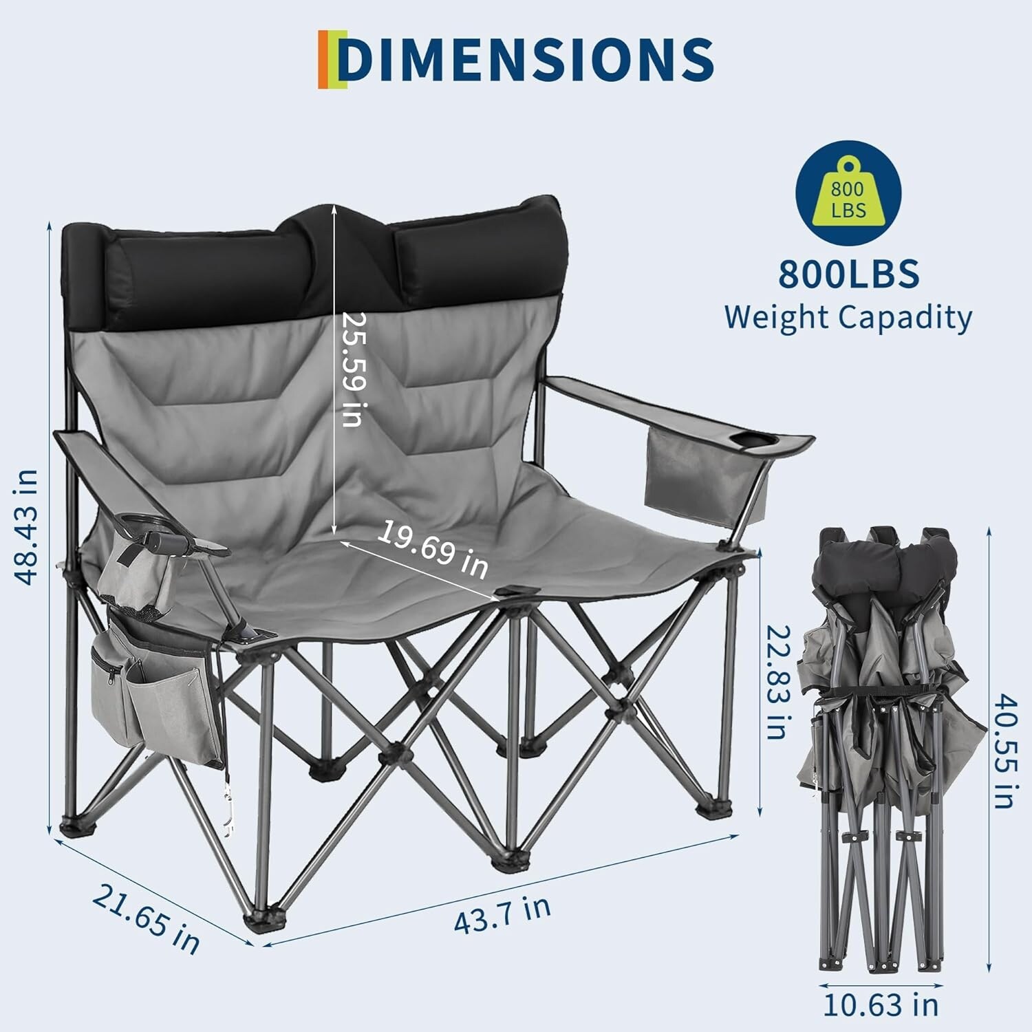Qeetex LSHQQPSS-339VEKXN Beach-Camping-Chairs - View #3