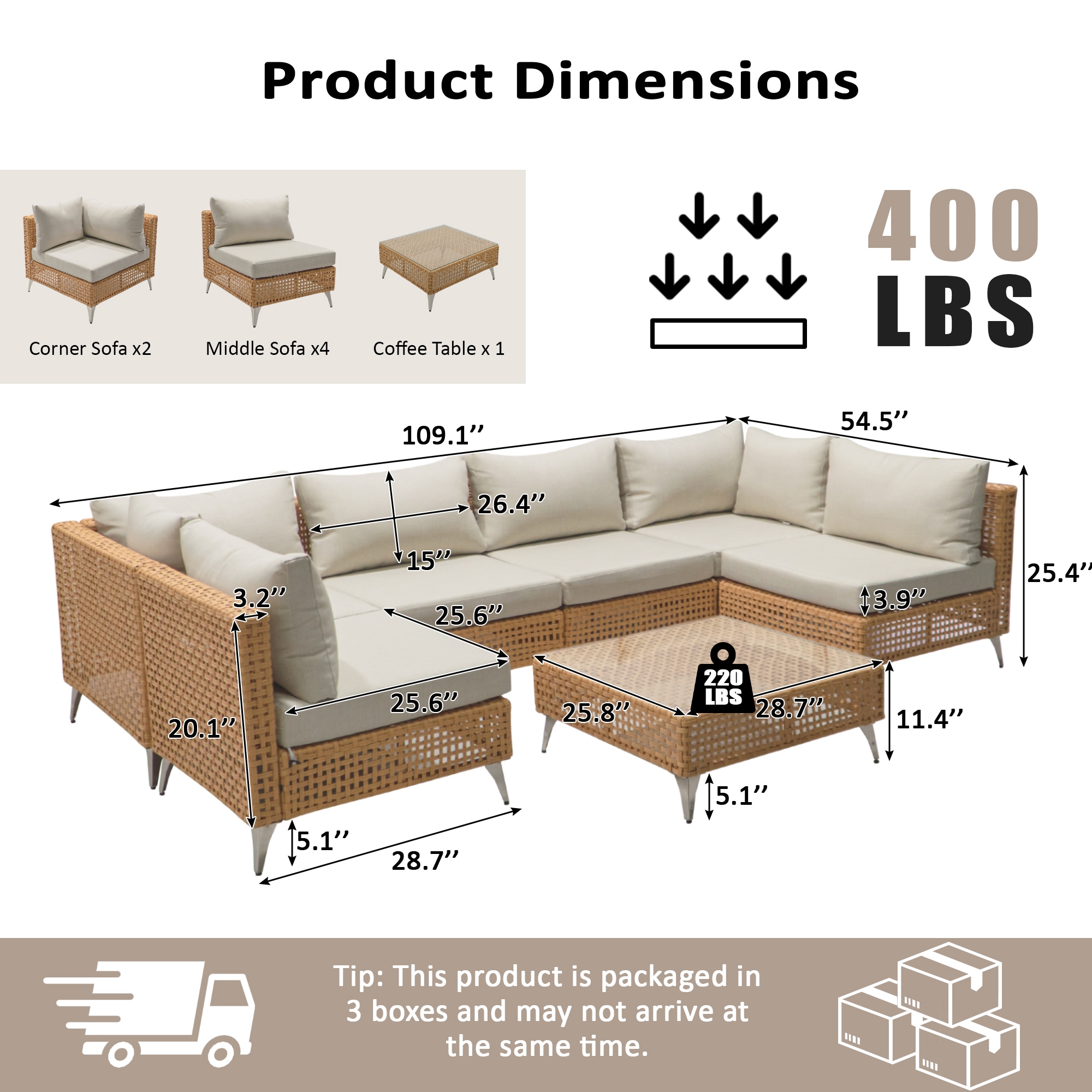 Bybafun YB2600170 Patio-Sofas-Daybeds - View #3