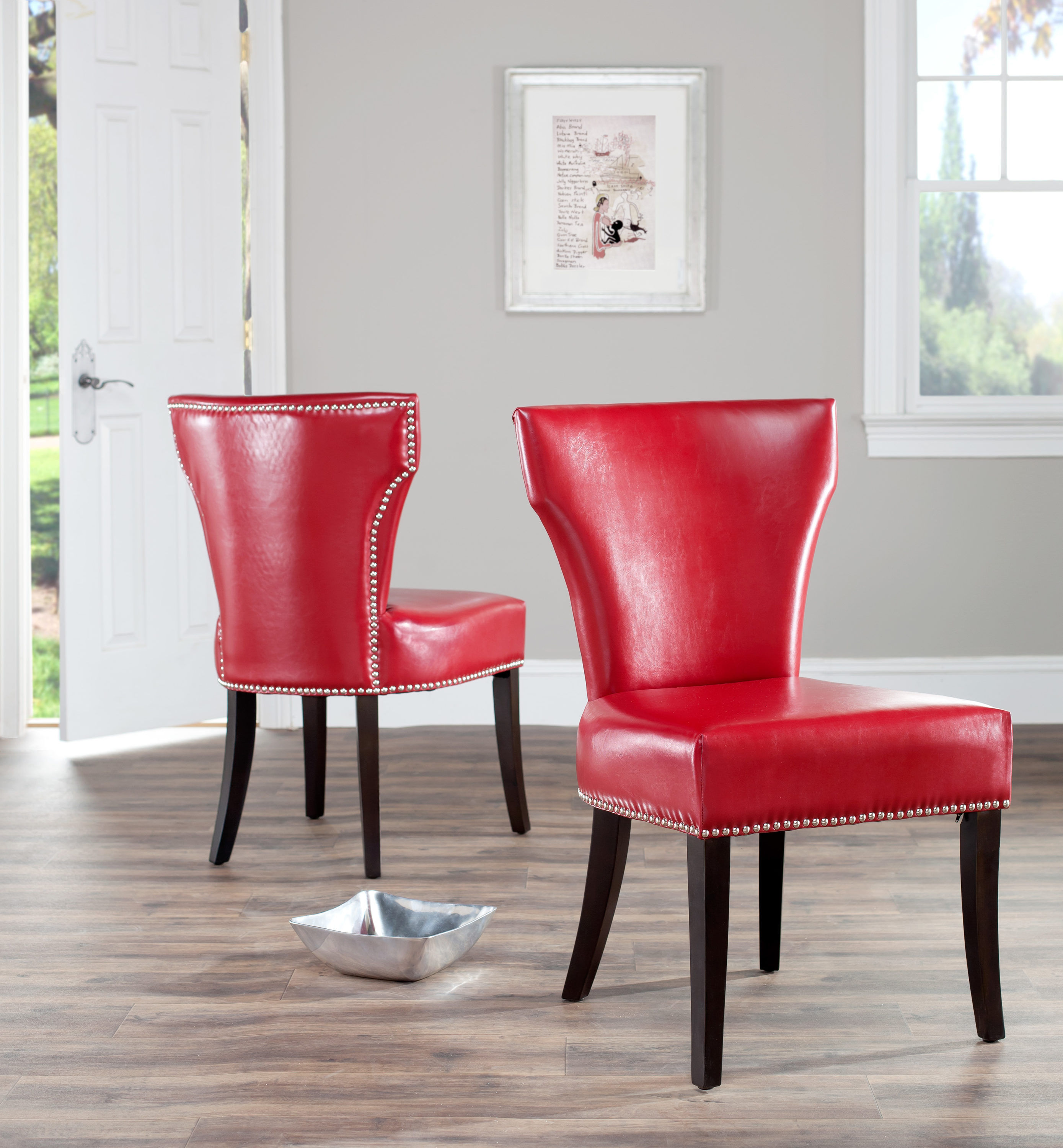 red dining room chair