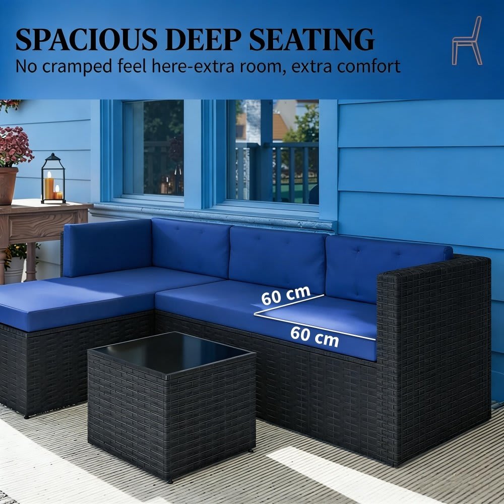 Coolbibila KEX-PATIO-BLUE Patio-Conversation-Sets - View #7