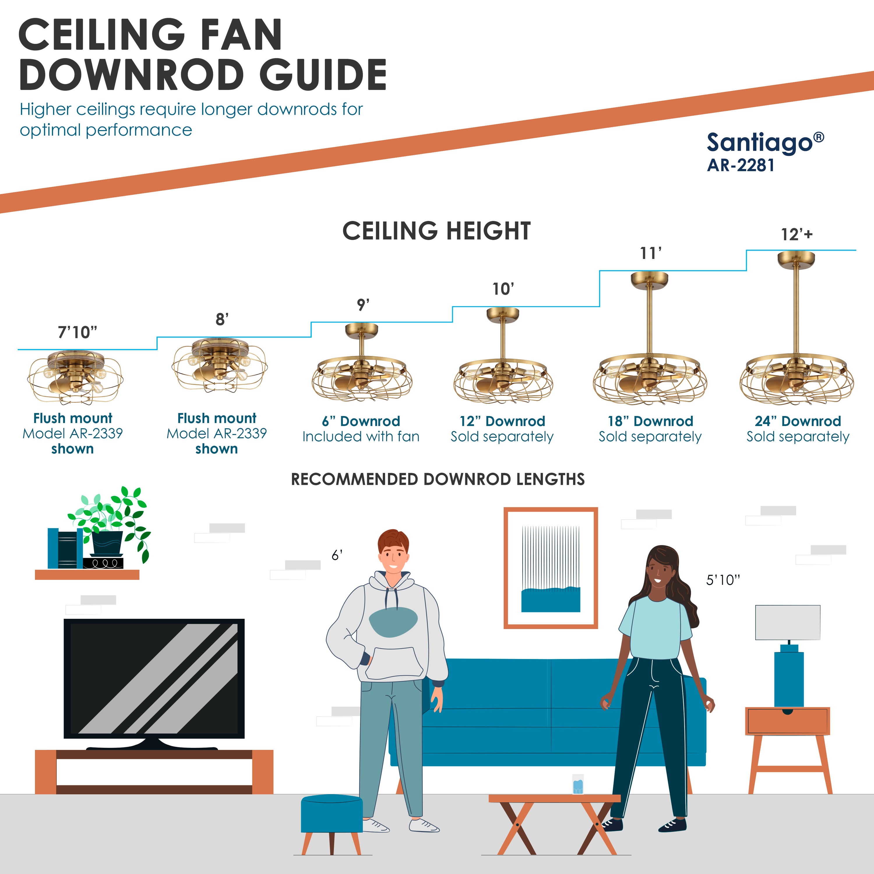 Arranmore Lighting & Fans AR-2281AGB Ceiling-Fans - View #8