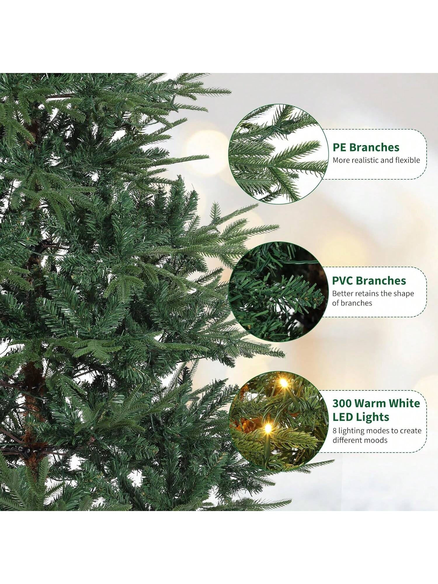 Qeetex BY-PHK-34YK8VLX Artificial-Christmas-Trees - View #7