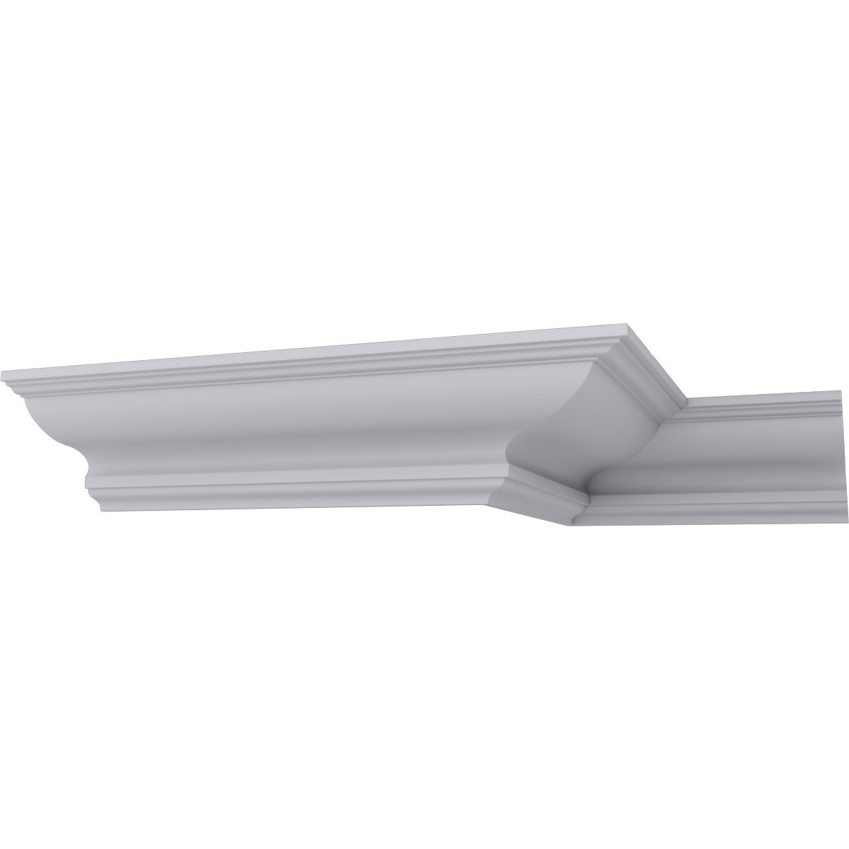 Ekena Millwork MLD10X14X17MA 13-3/8-in T x 9-7/8-in W x 7-ft 10-1/2-in L Primed Urethane Crown Moulding