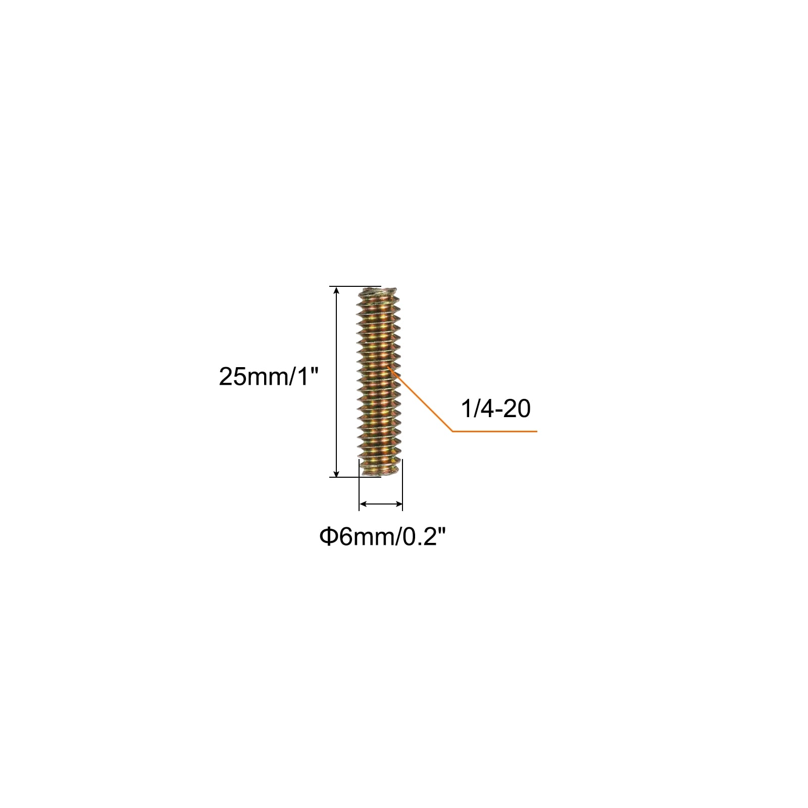Unique Bargains S26031300UX2153 Threaded-Rod - View #2