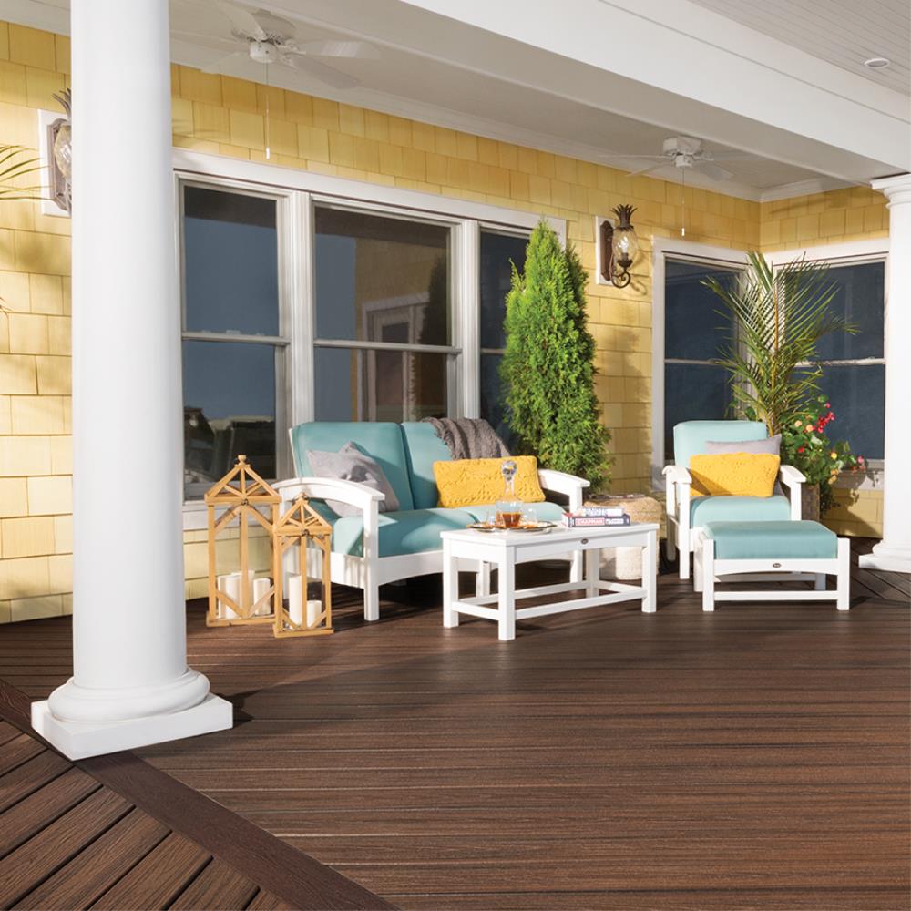 Trex Transcend 16 Ft Spiced Rum Grooved Composite Deck Board In The Composite Deck Boards 6195