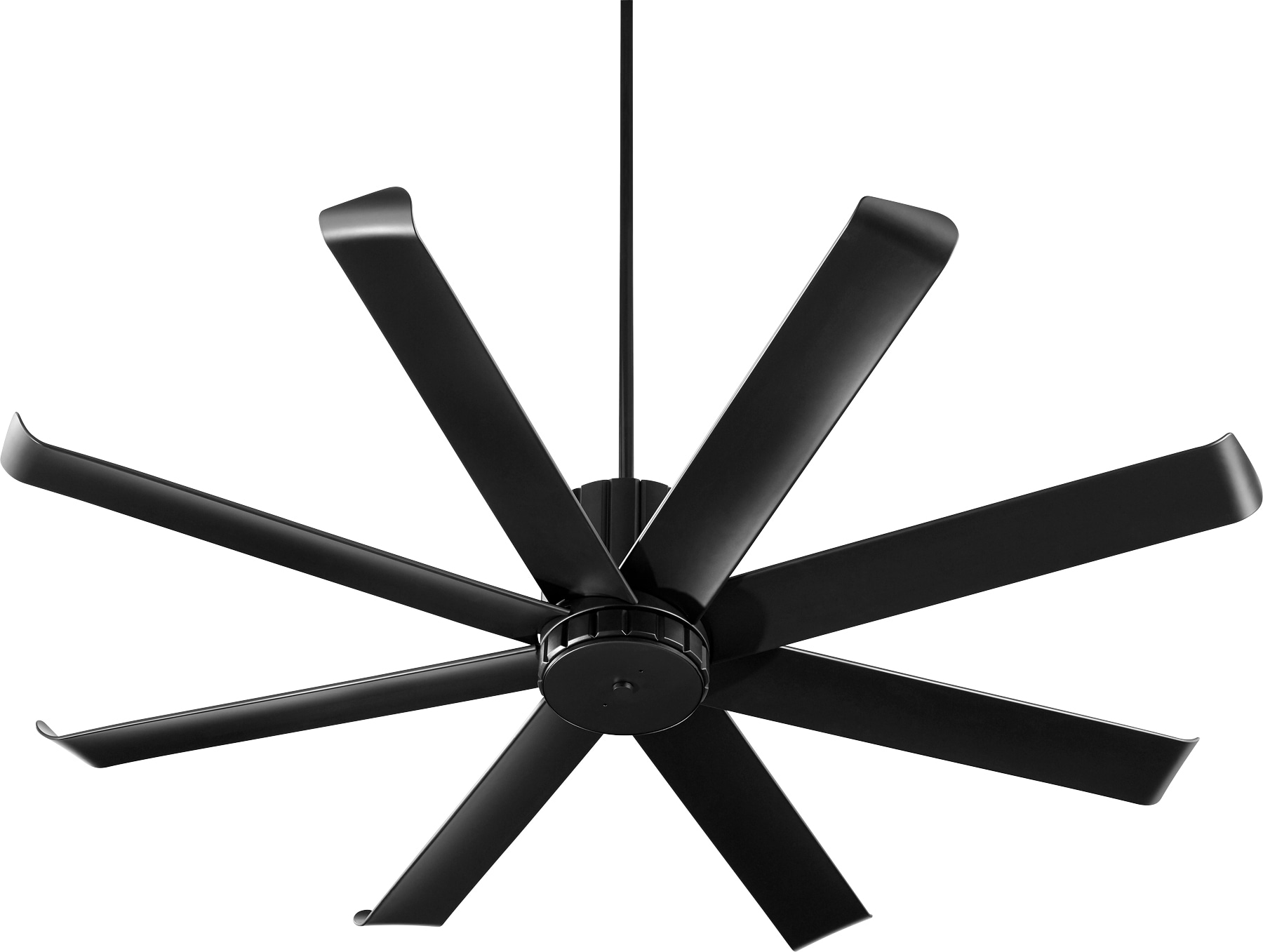 Quorum International 196608-69 Proxima Patio 60-in Outdoor Noir with Matte Black Blades Ceiling Fan Without Light ( 8 -Blade )