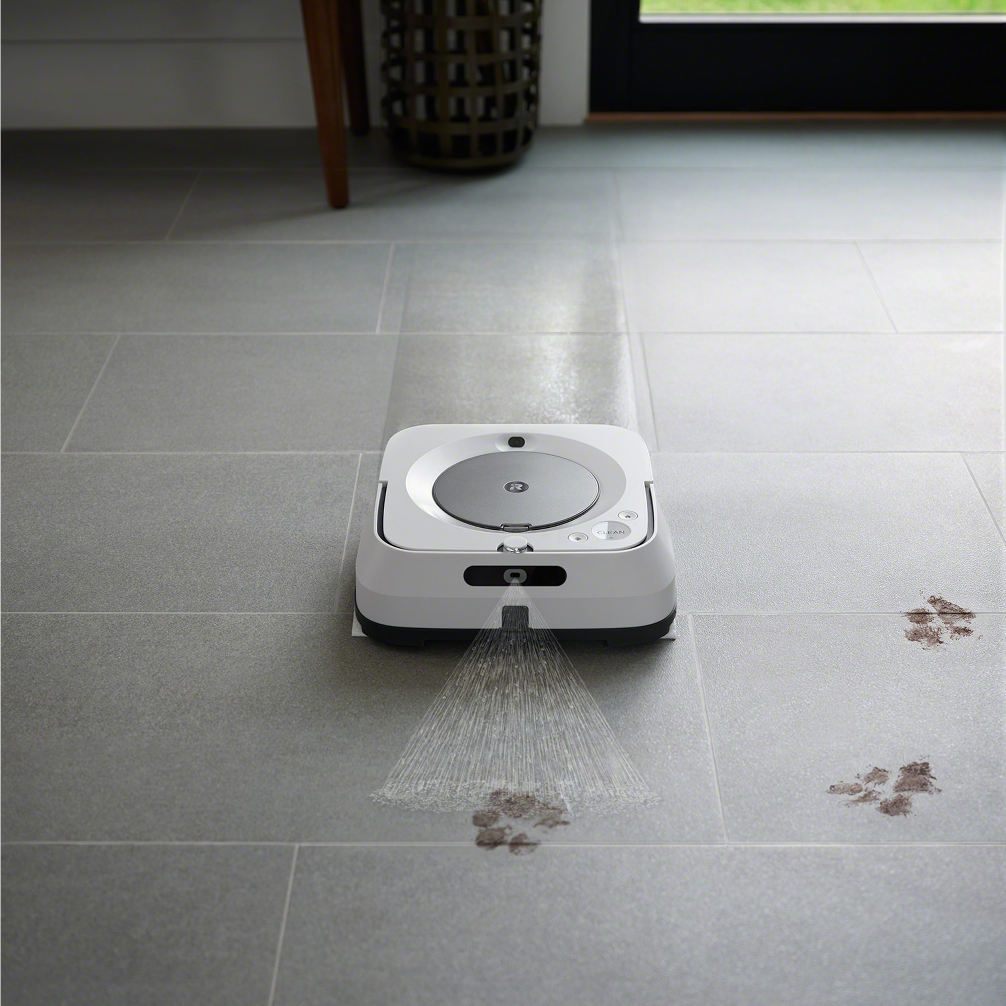 iRobot iRobot Braava jet m6 6110 Wi-Fi Connected Robot Mop - Ultimate  Cleaning Solution for Hard Floors - Precision Jet Spray - Smart Mapping -  Voice Controlled in the Robotic Mops department at