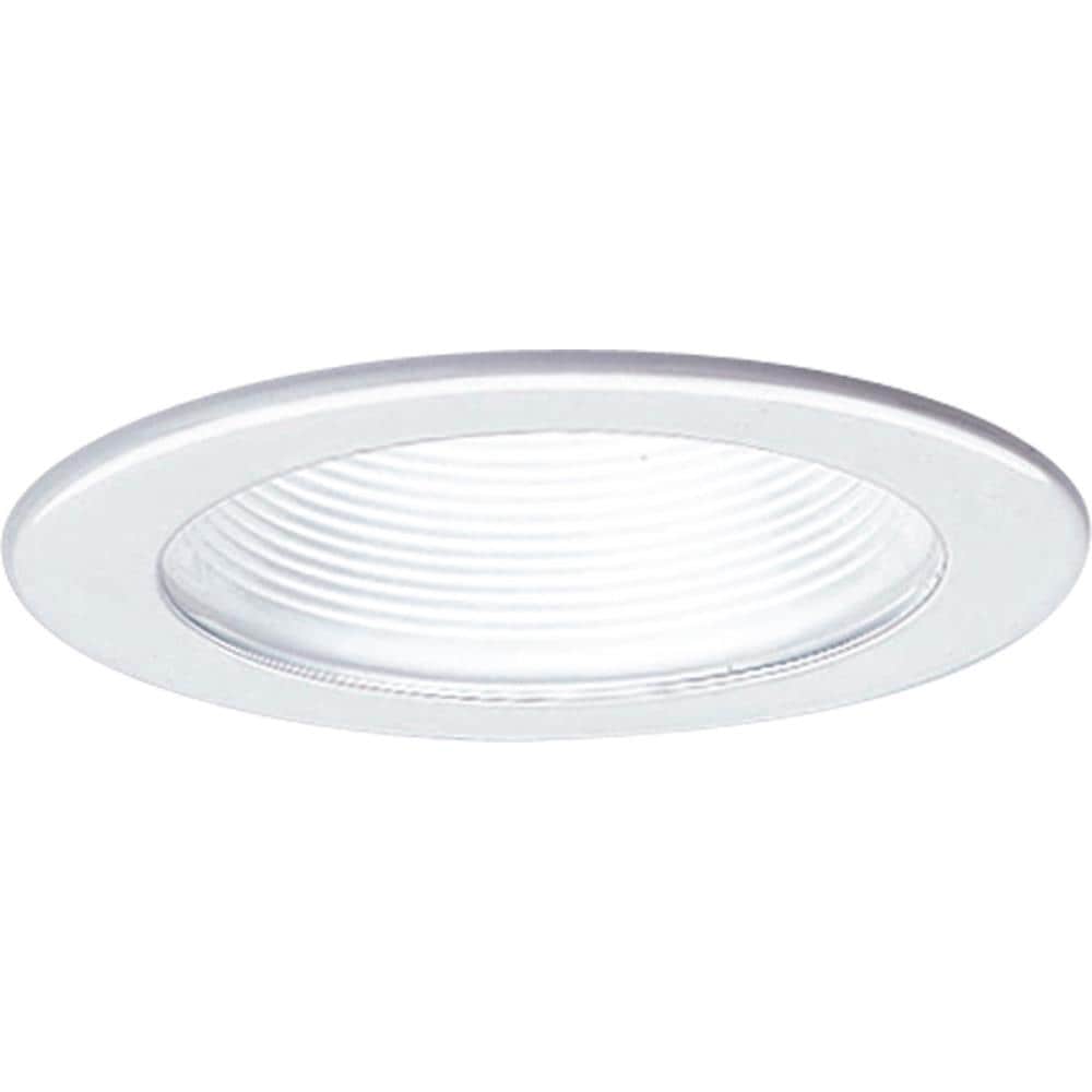 Progress Lighting P8044-28 4-in White Baffle Recessed Light Trim
