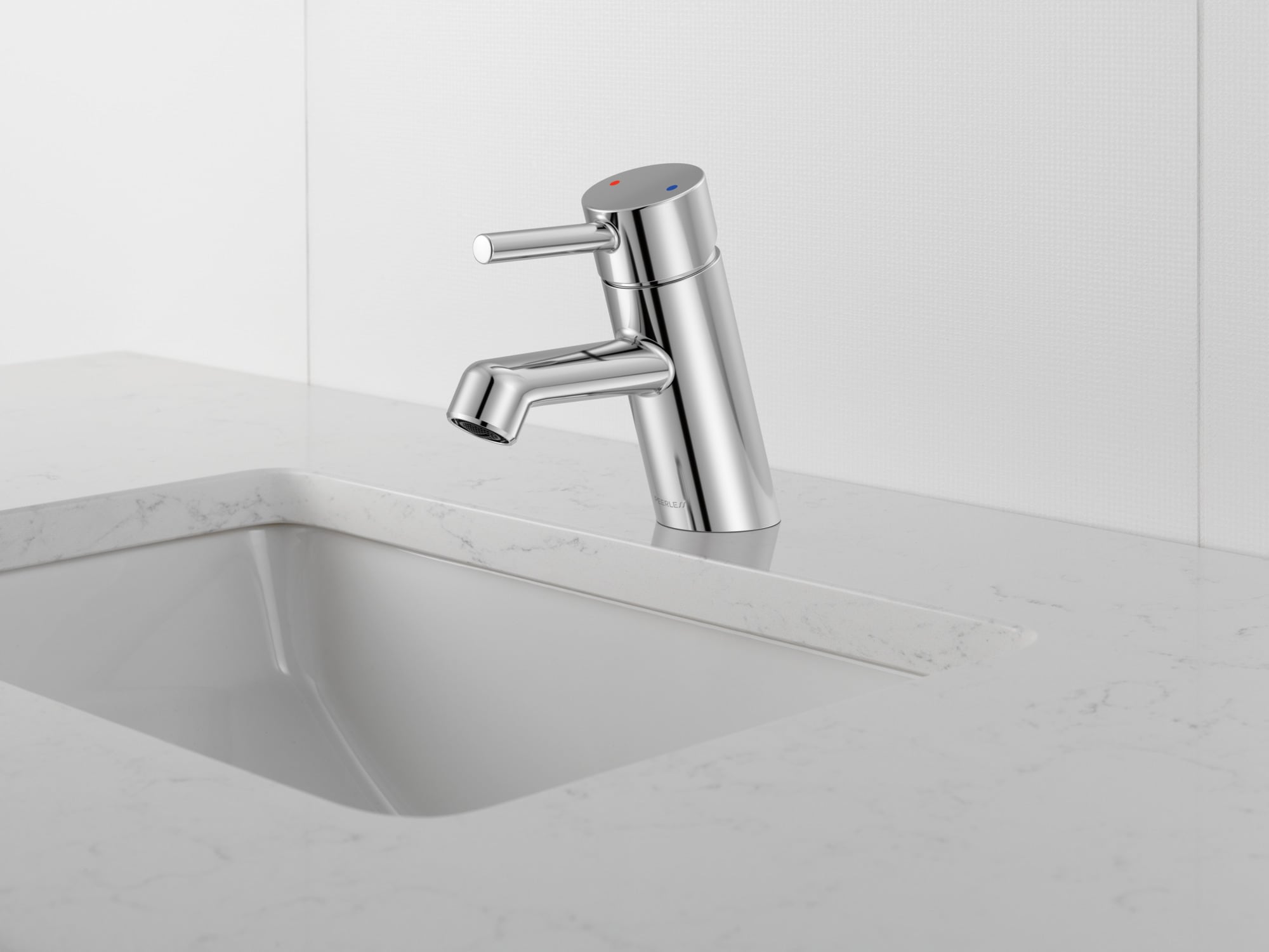 Precept Polished Chrome Single-Handle Mid-Arc Bathroom Faucet