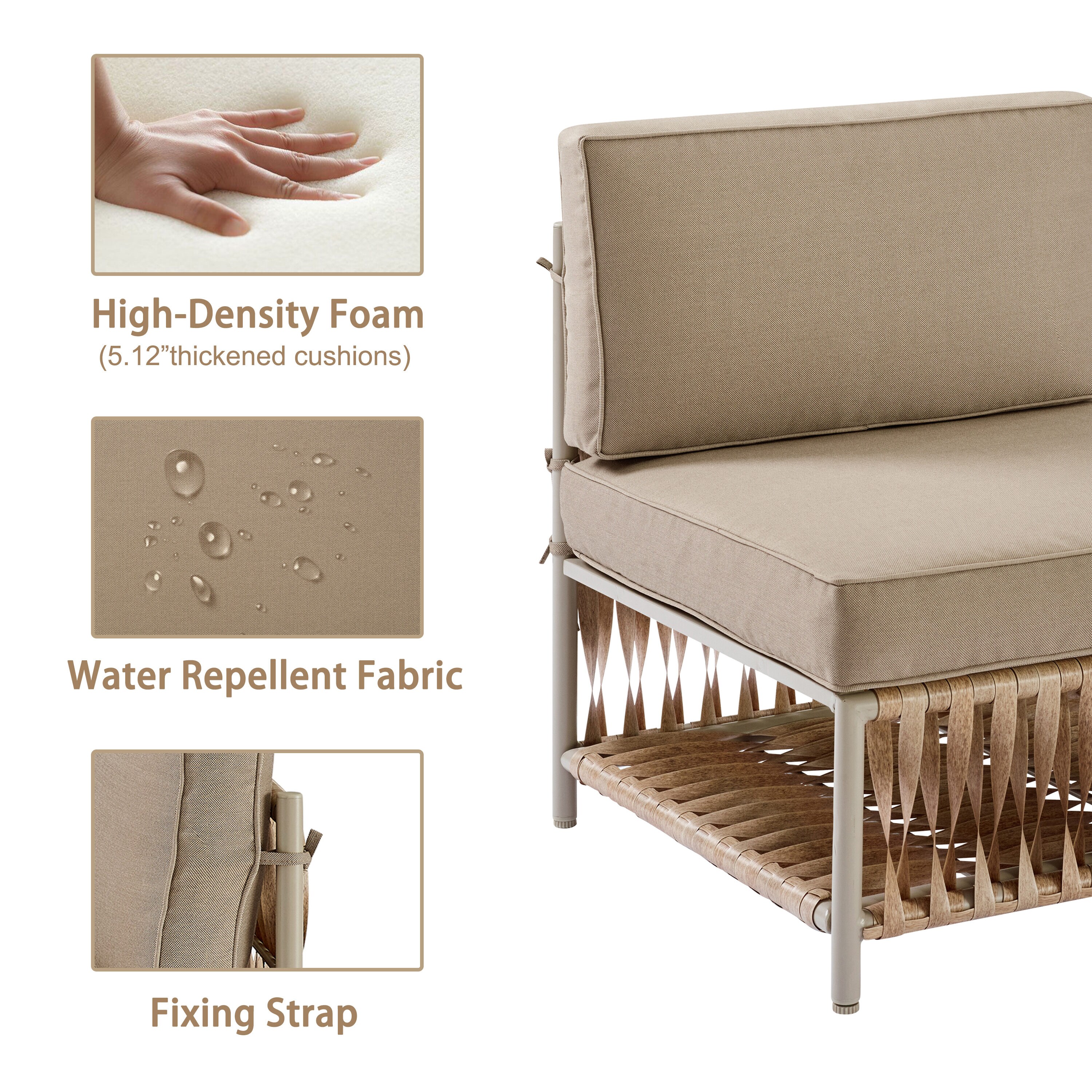 Art Leon CC051-2-KH Patio-Sofas-Daybeds - View #8