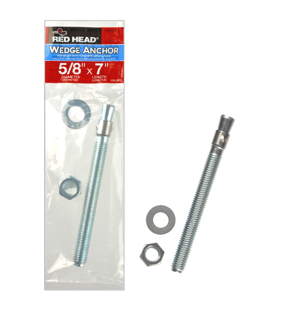 Red Head 50130 5/8-in x 7-in Concrete Wedge Anchors (